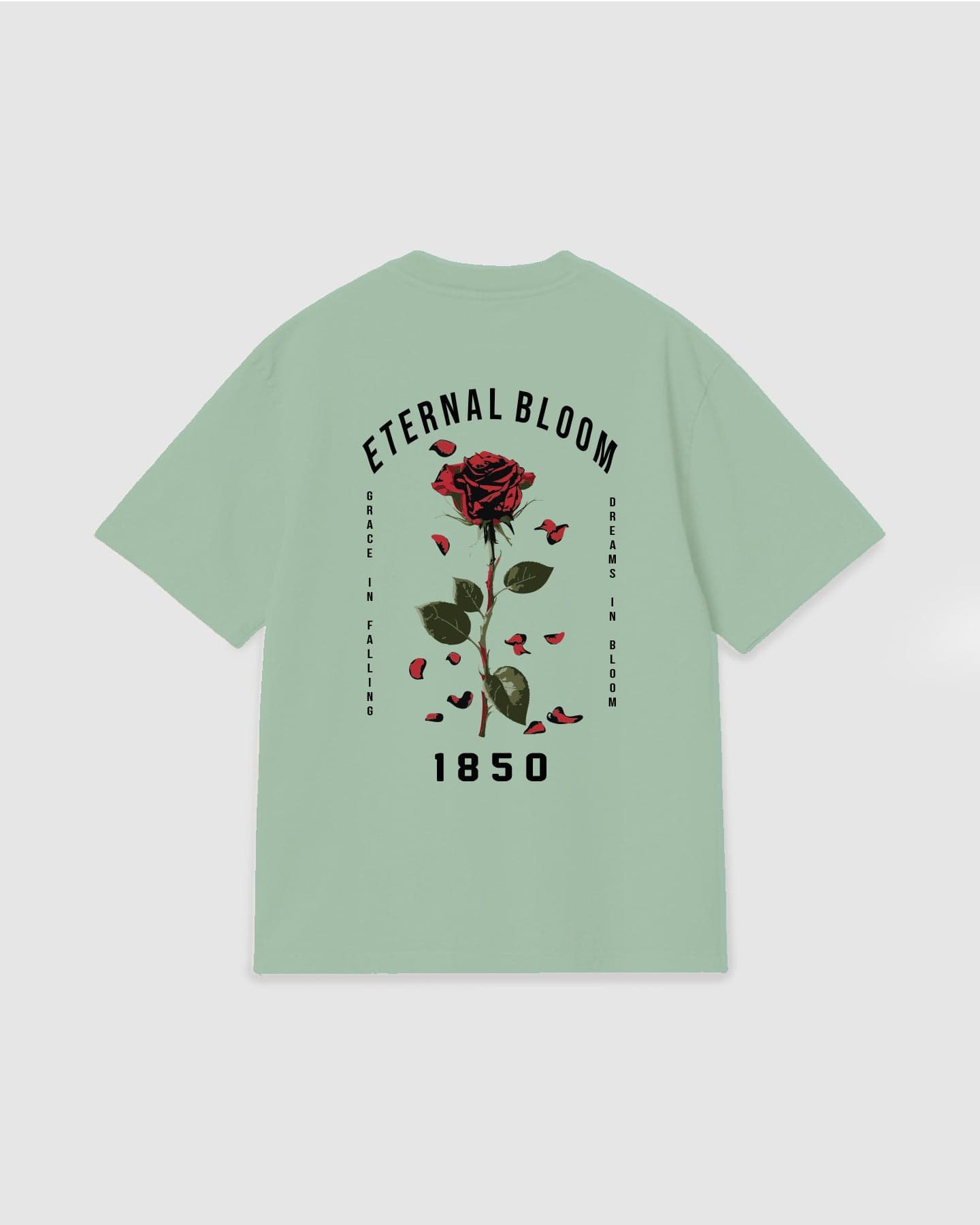 Oversized T Shirt Eternal Bloom Light Green - imagen 1