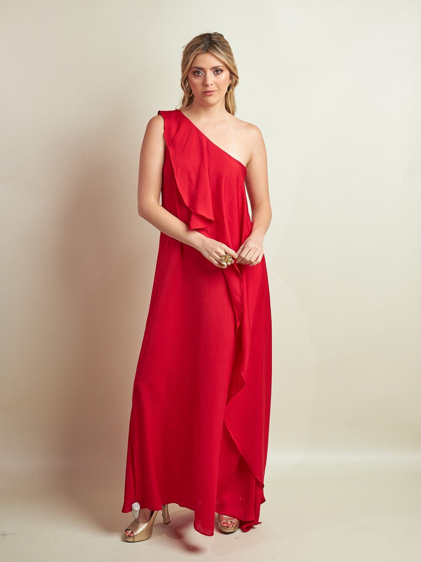 Vestido Mesina Rojo - imagen 2