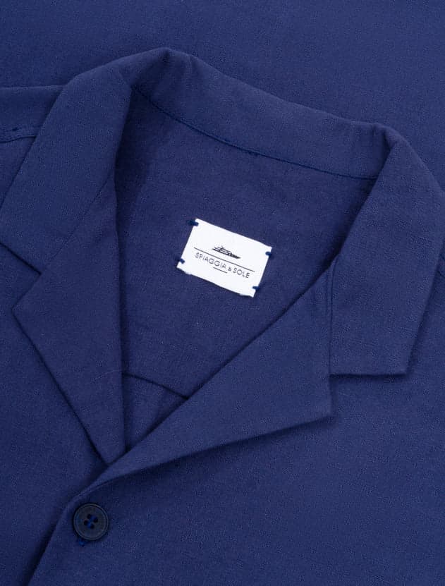 Portofino Dark Navy Lino / Algodón  - Camisa - imagen 6