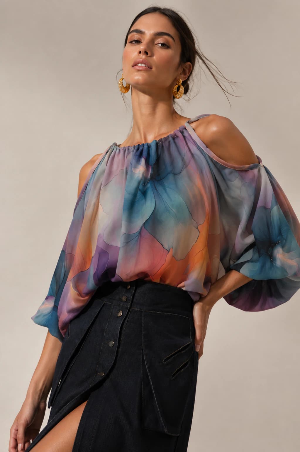 Blusa Bingo tonos moras - imagen 2