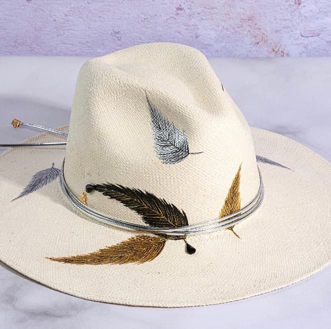 Jewel feather -silver gold - imagen 3