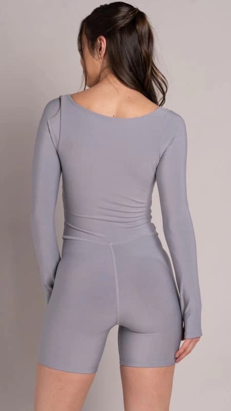Square jumpsuit long sleeve Silver Mist - imagen 2