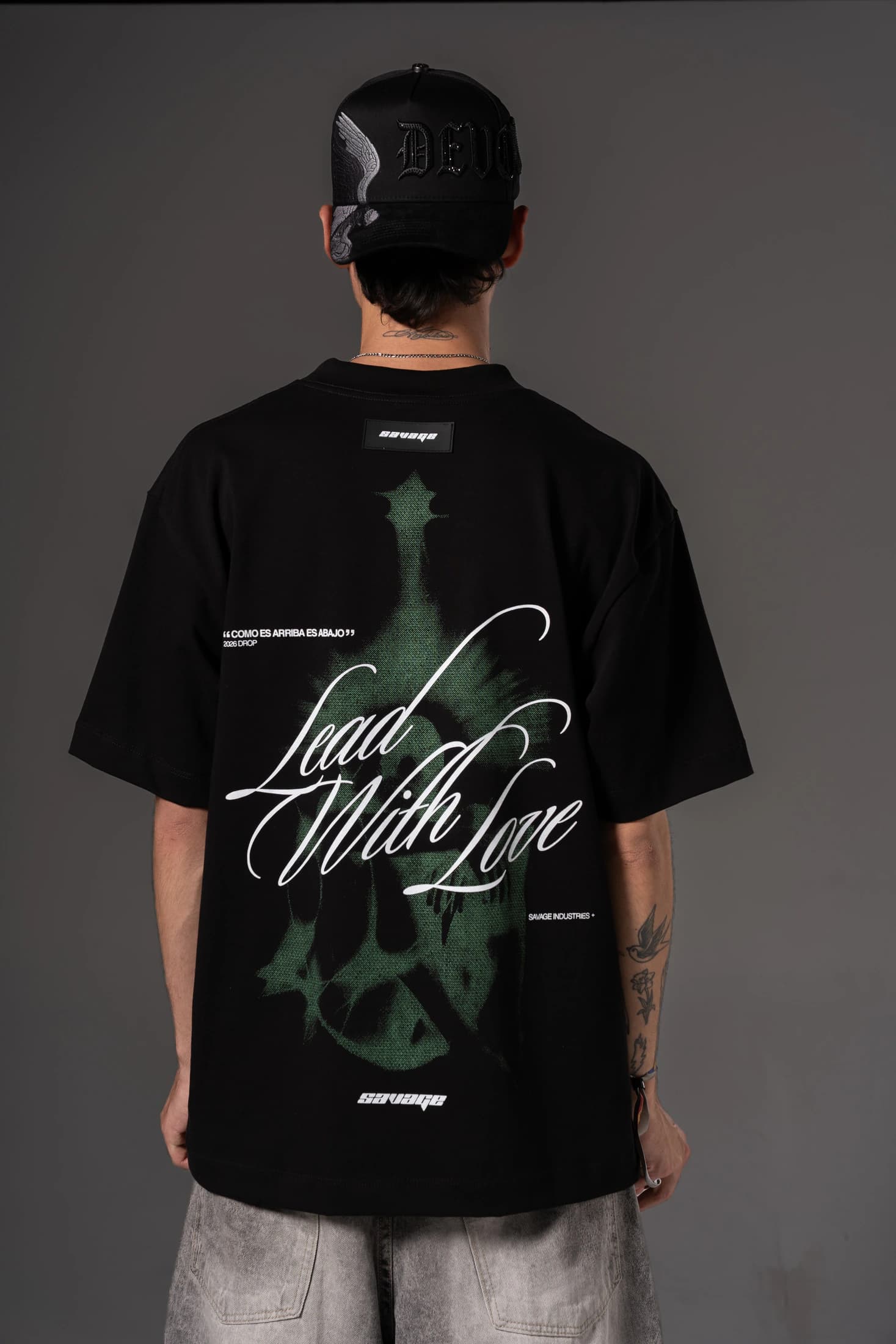 Camiseta Oversize  Como es arriba es abajo savage  250 gramos 14647