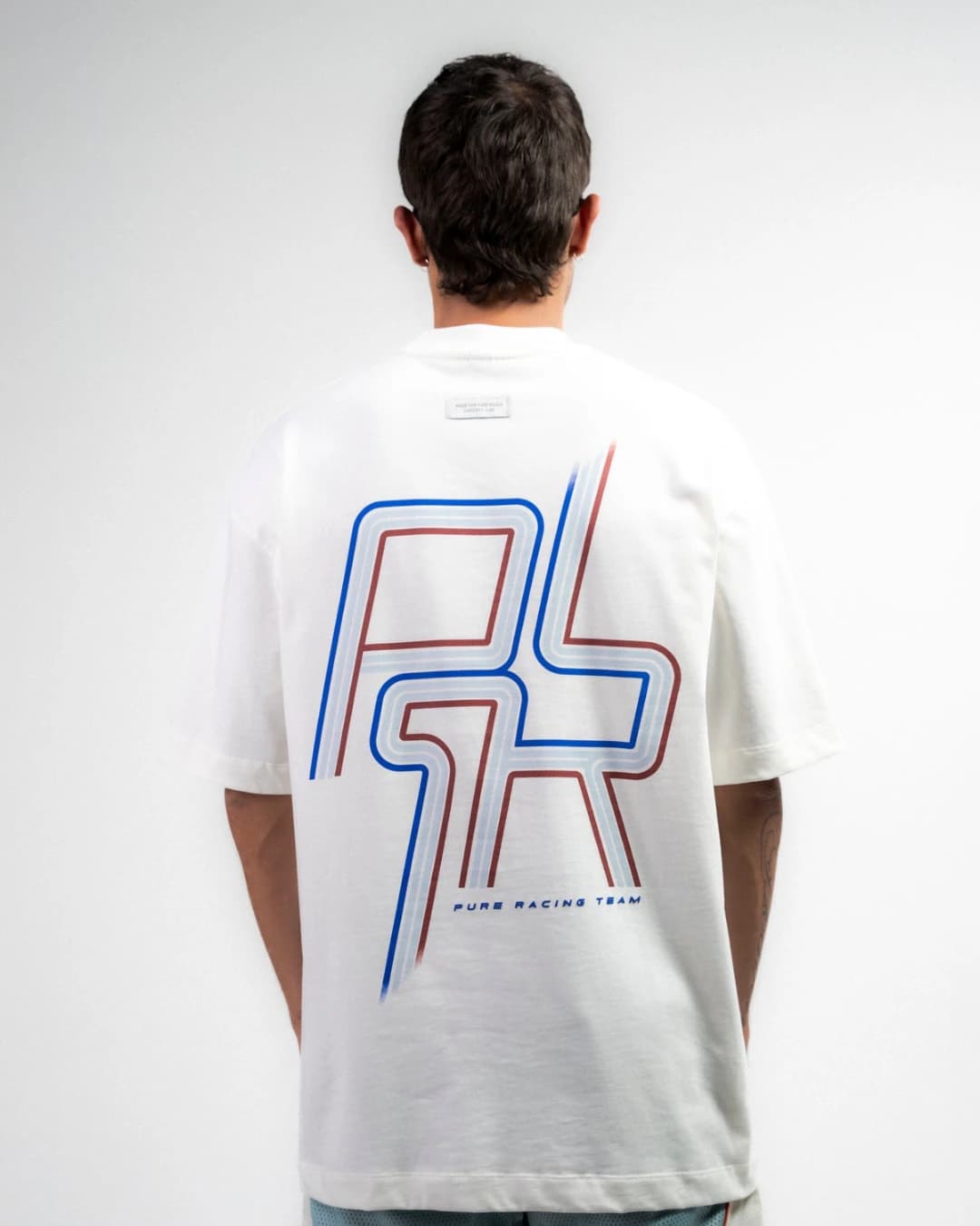 OVERDRIVE IVORY RACING LINES T-SHIRT - imagen 2