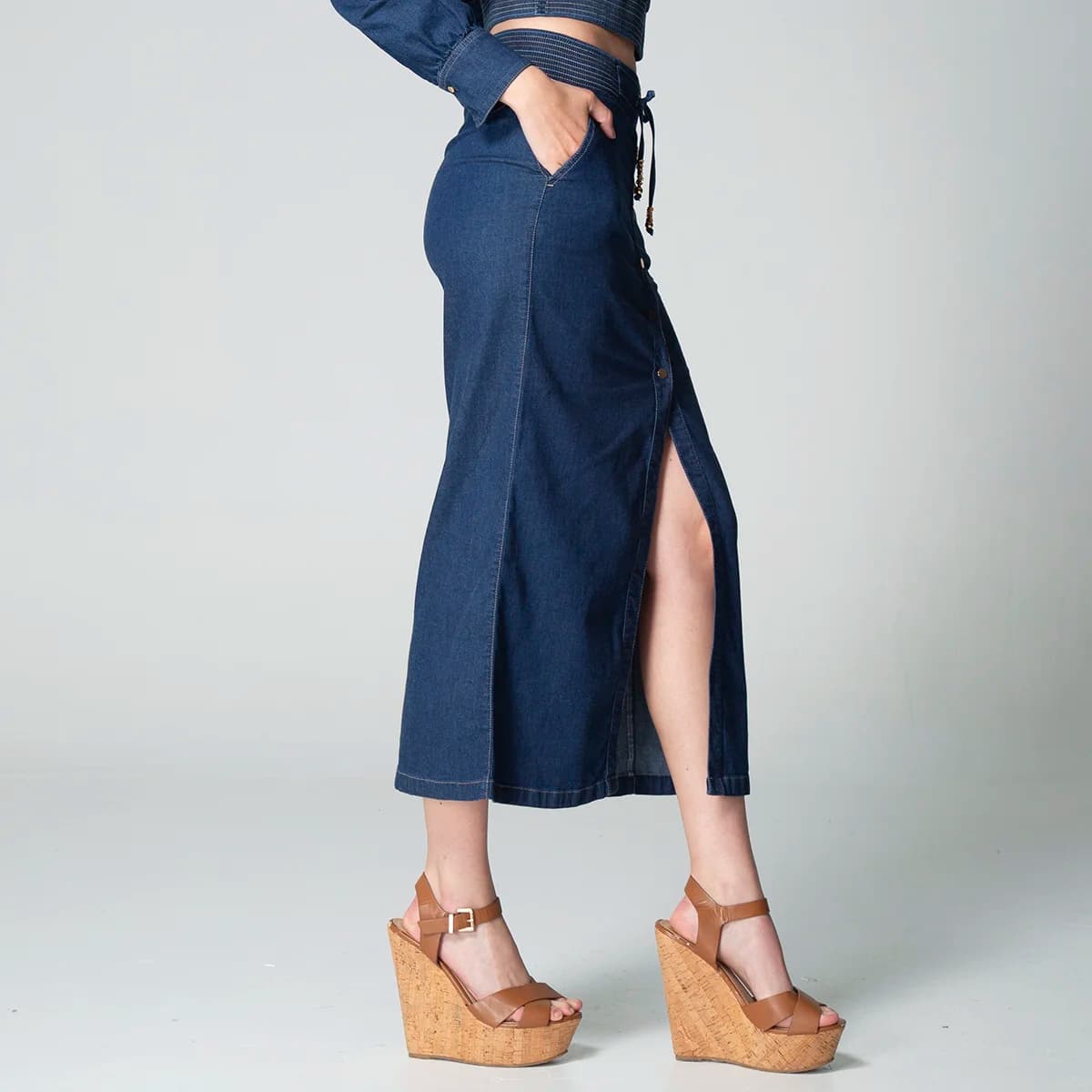 Falda Denim Slim Jari - imagen 4