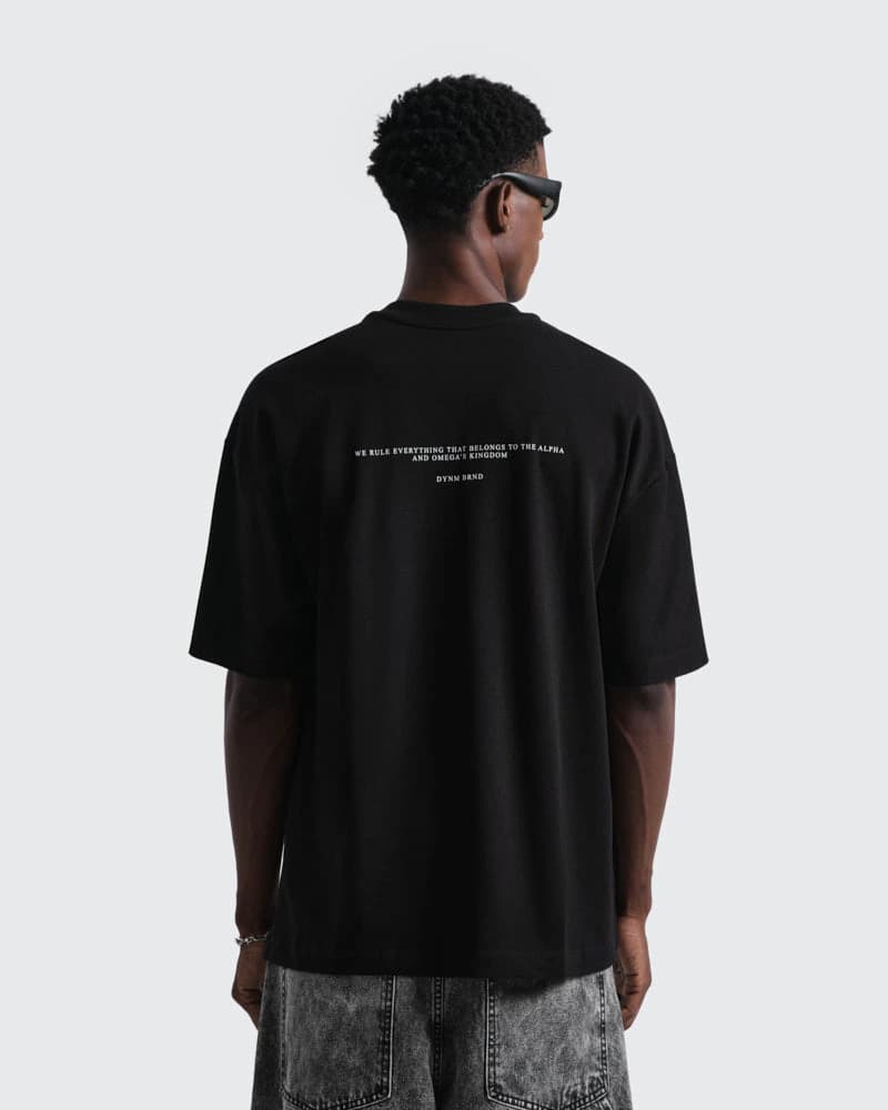 Camiseta Negra Oversize Alpha - imagen 3