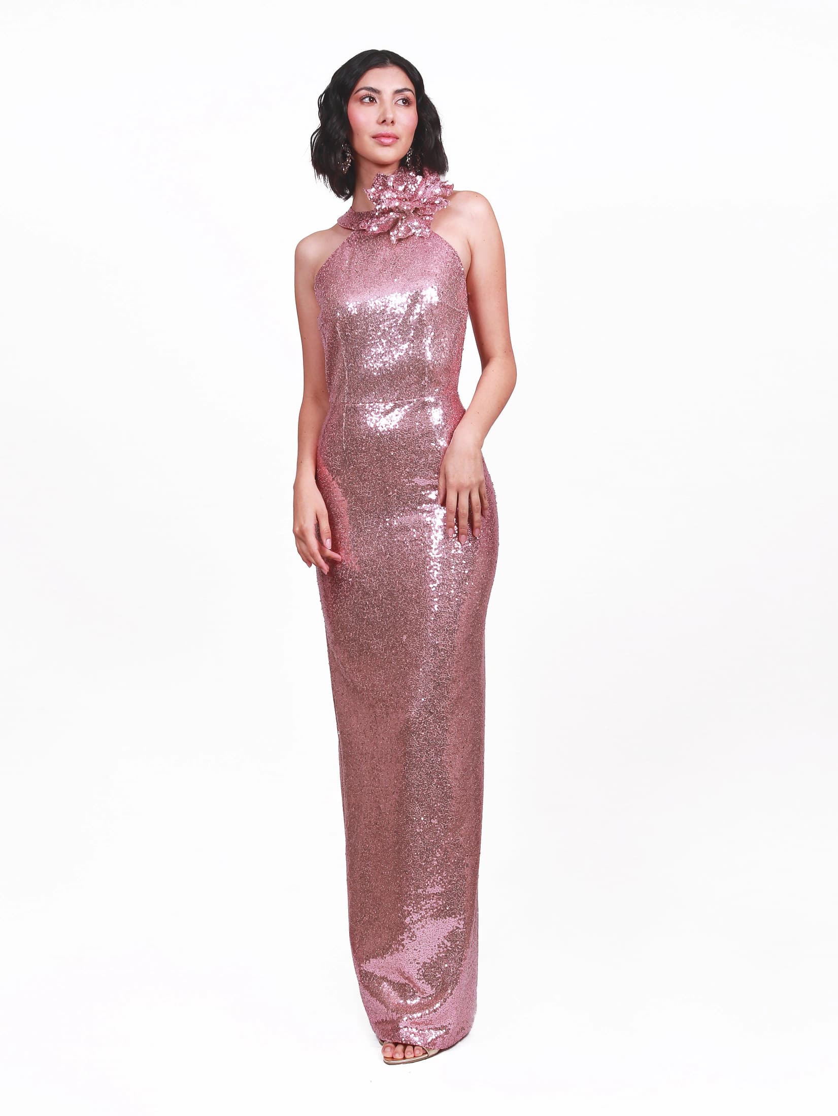 VESTIDO BIANCA CON SOBRE FALDA