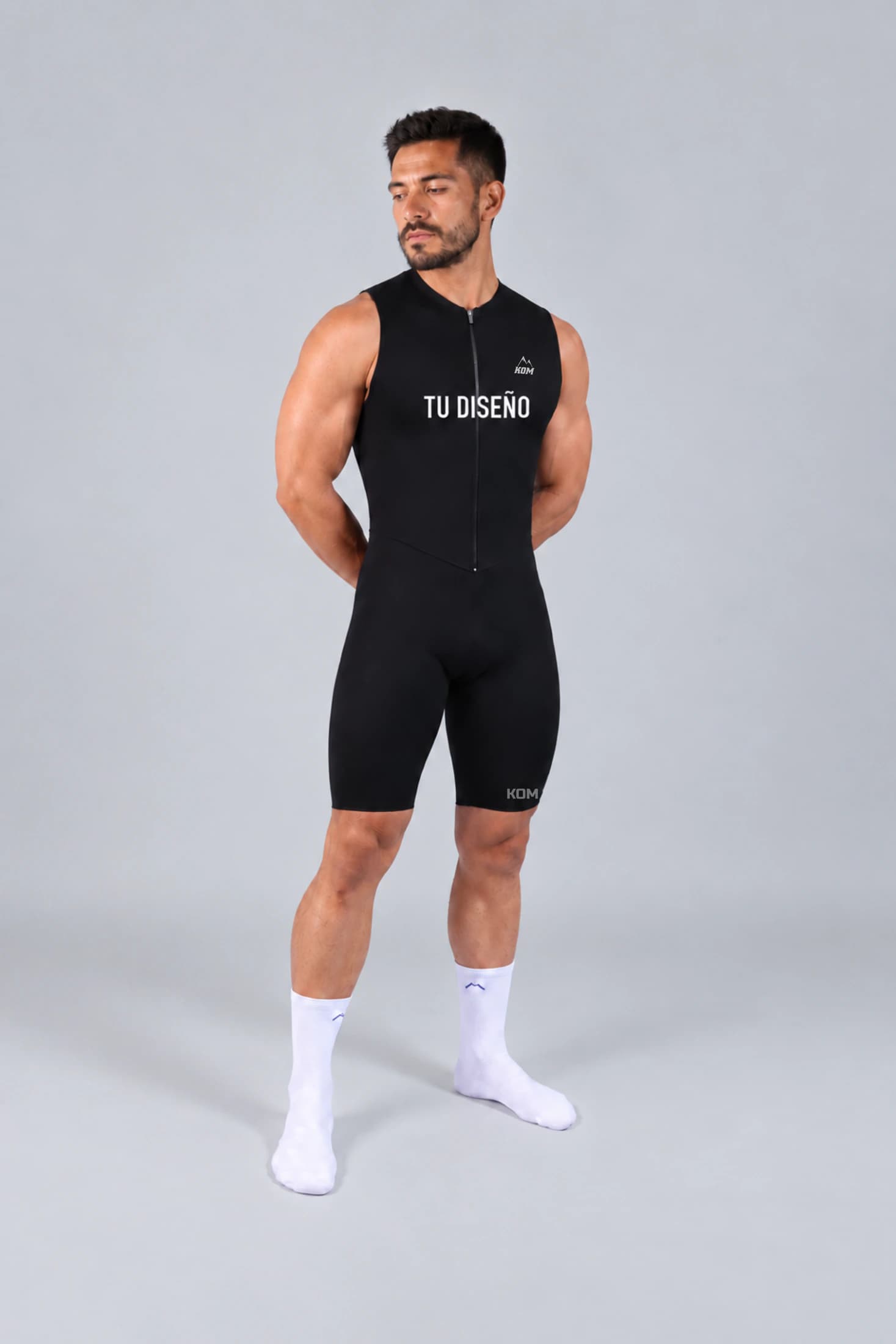 Enterizo TOUR de Ciclismo Personalizado - Tope de Gama - Ruta y MTB - Manga Sisa - imagen 3