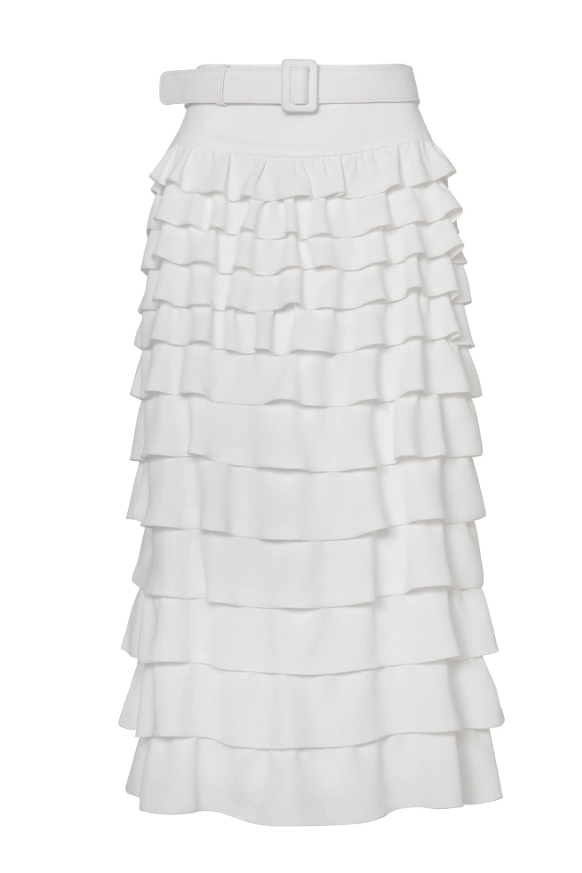 Tiered Ruffle Midi Skirt - imagen 3