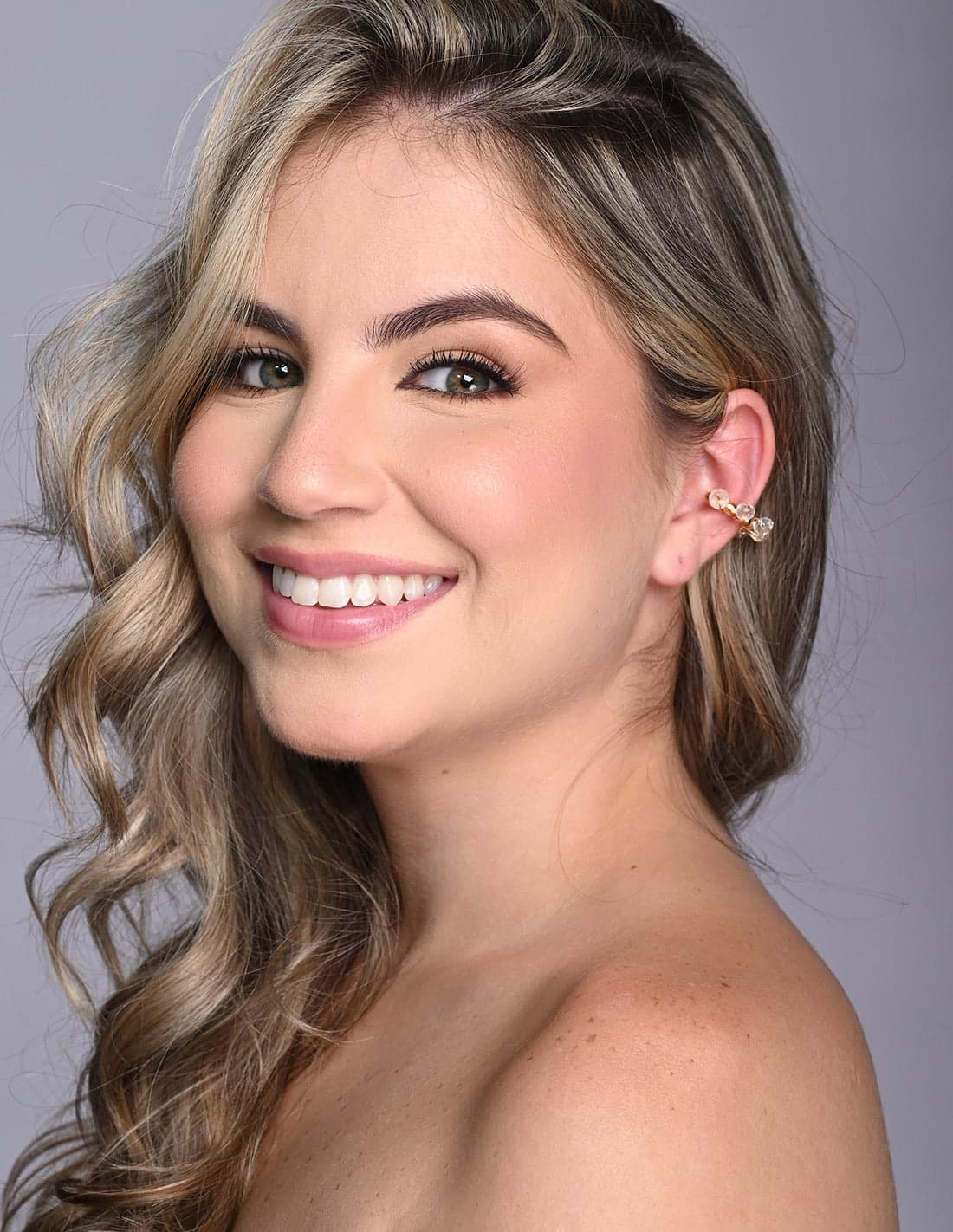 Ear Cuff Coil Murano Crystal - imagen 1