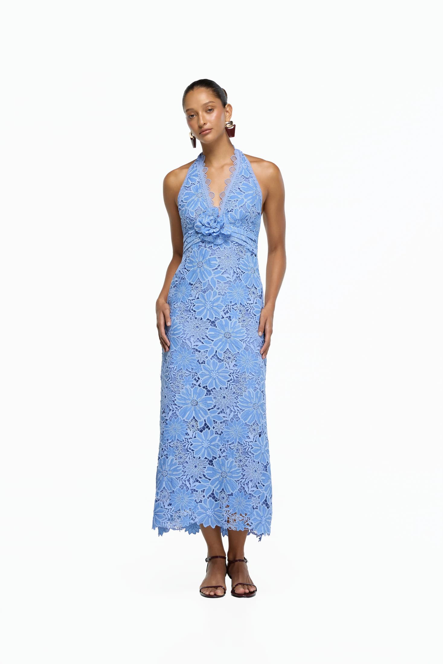 ODETTE MAXI DRESS BLUE - imagen 3