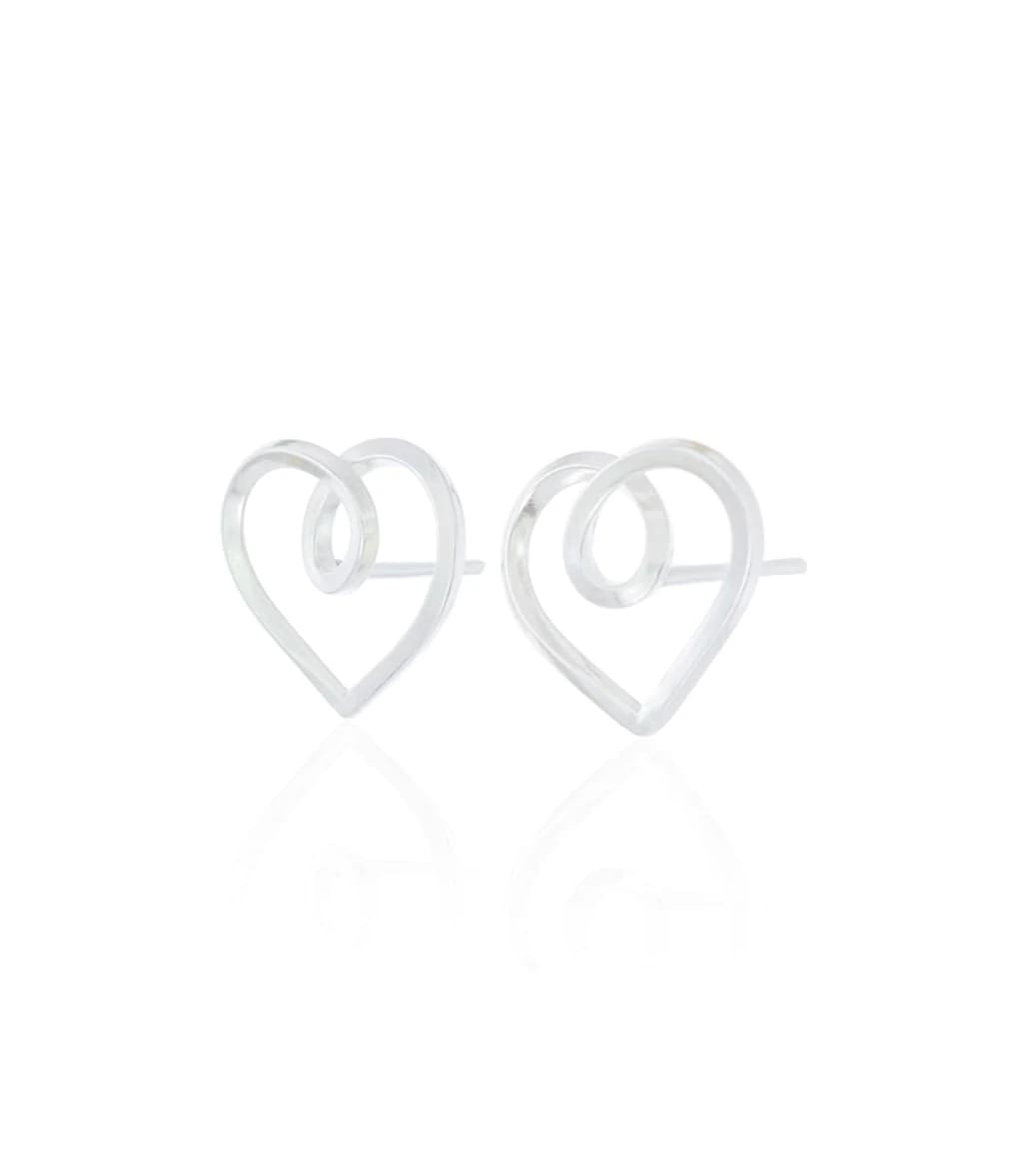 Aretes Corazón Infinito Plata 925