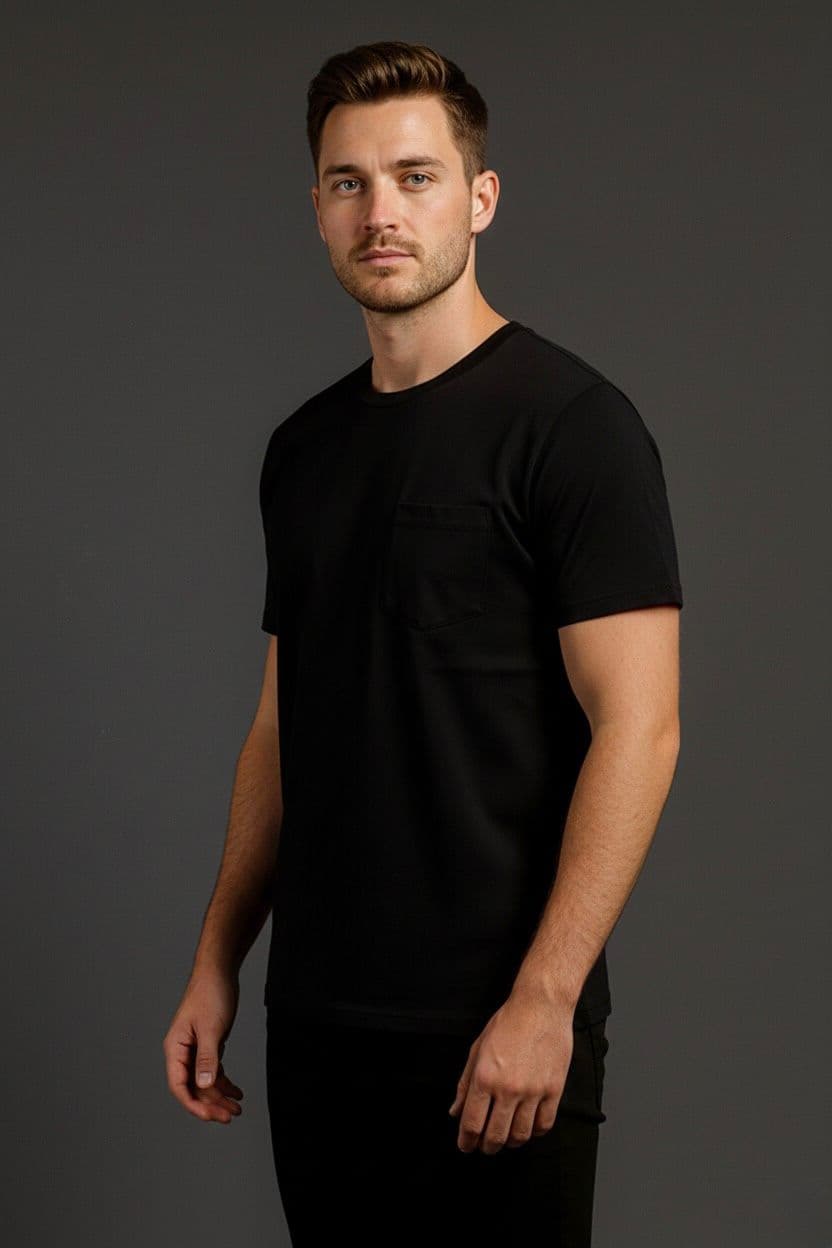 Camiseta Cuello Redondo con Bolsillo - imagen 10