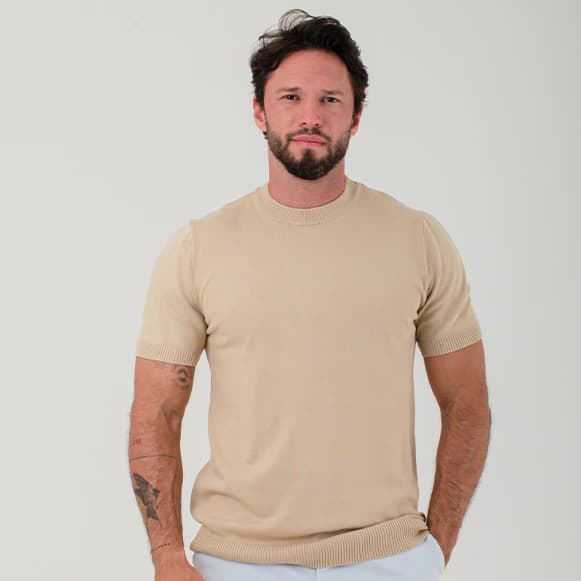 T-SHIRT MODA TEJIDO HOMBRE