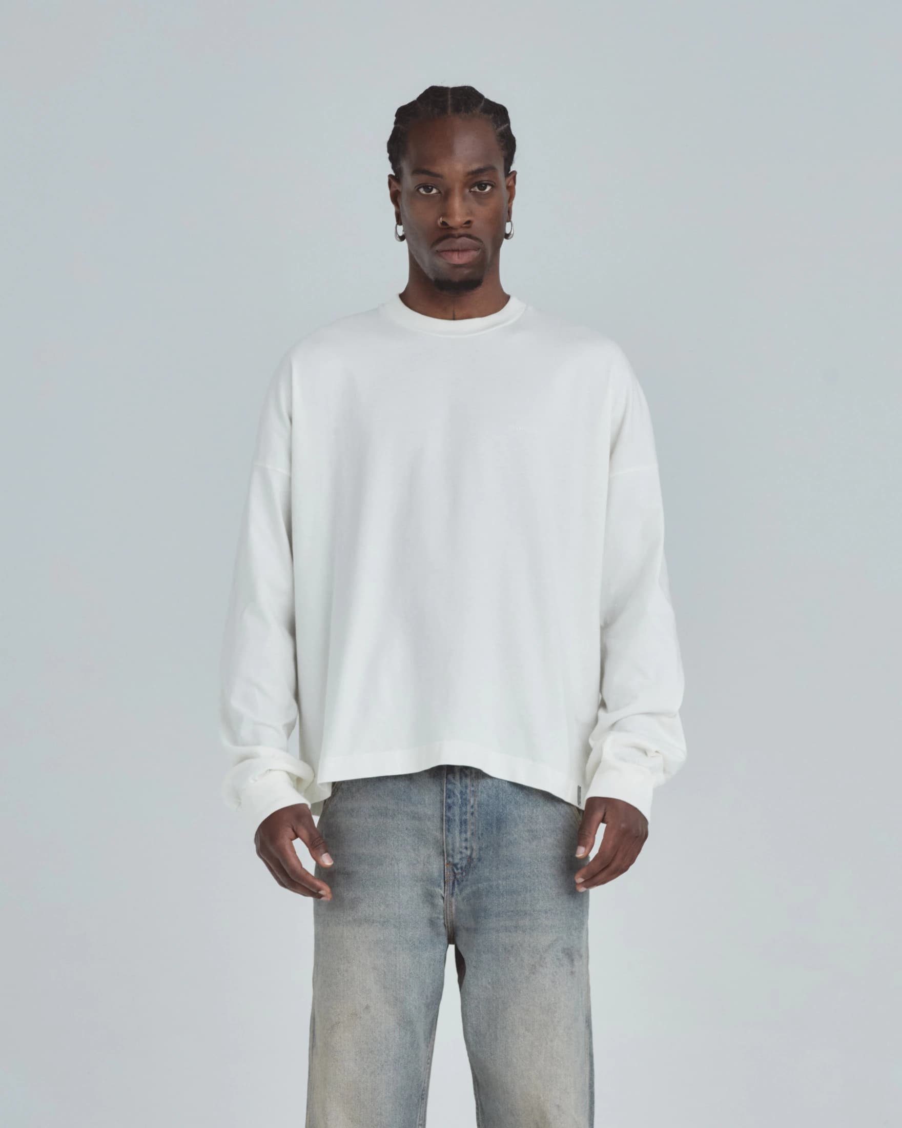 Line Basic Long Sleeve Tshirt White - imagen 2