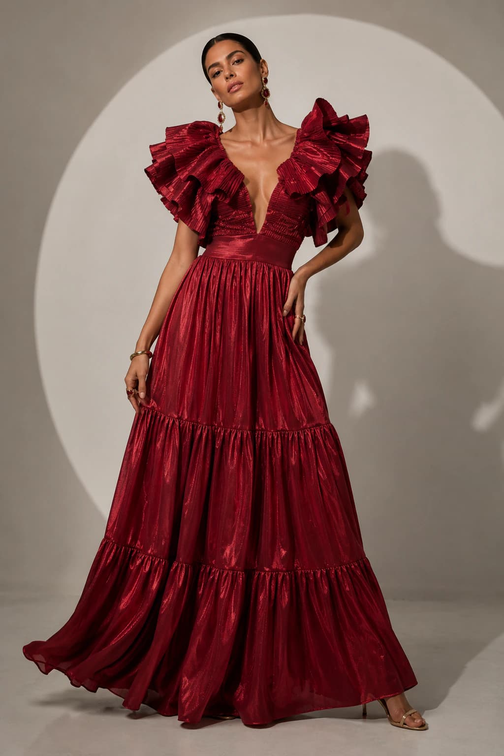 Vestido Armonia Vinotinto - imagen 1