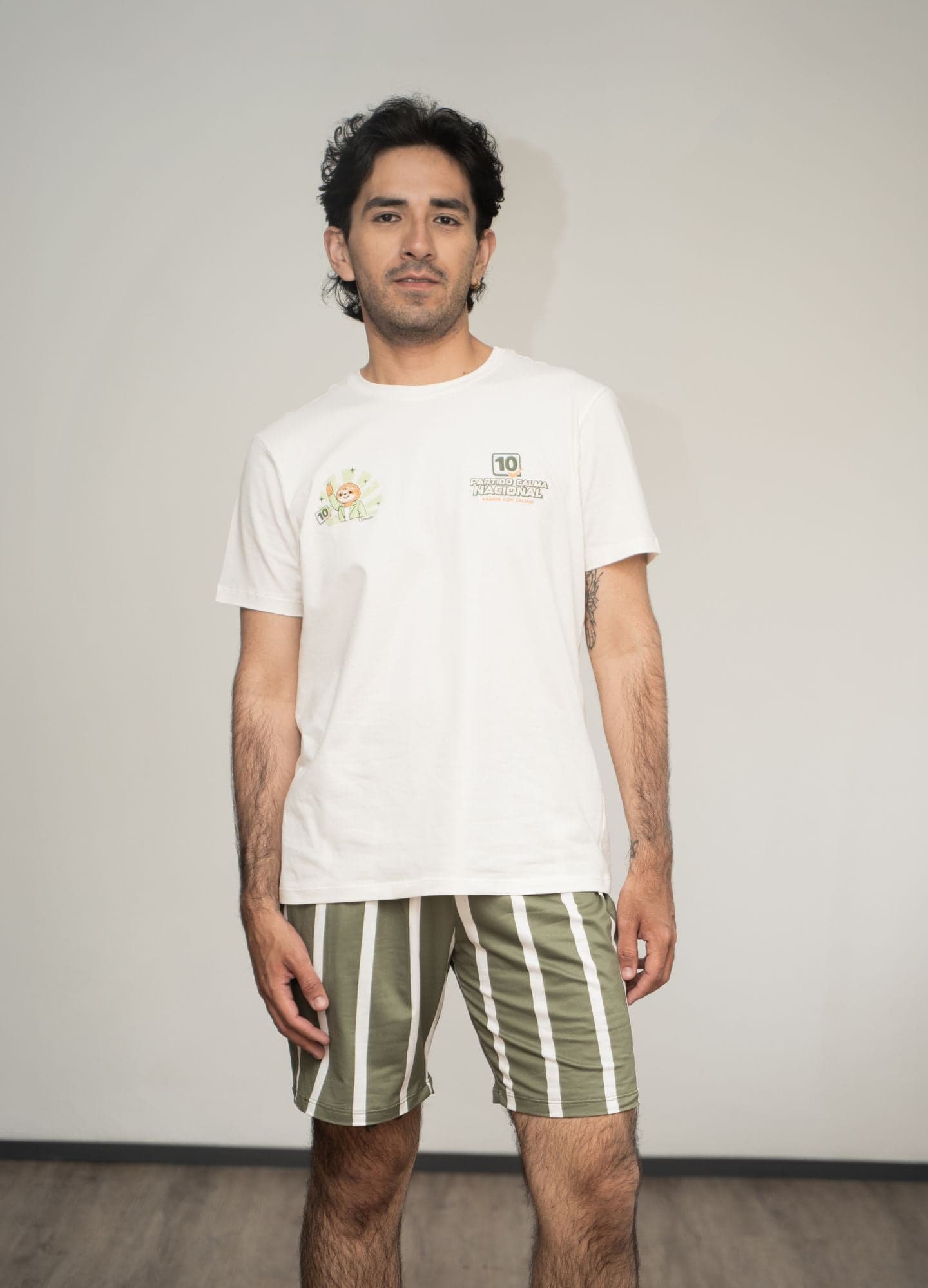 Conjunto Short Calma Nacional - Verde