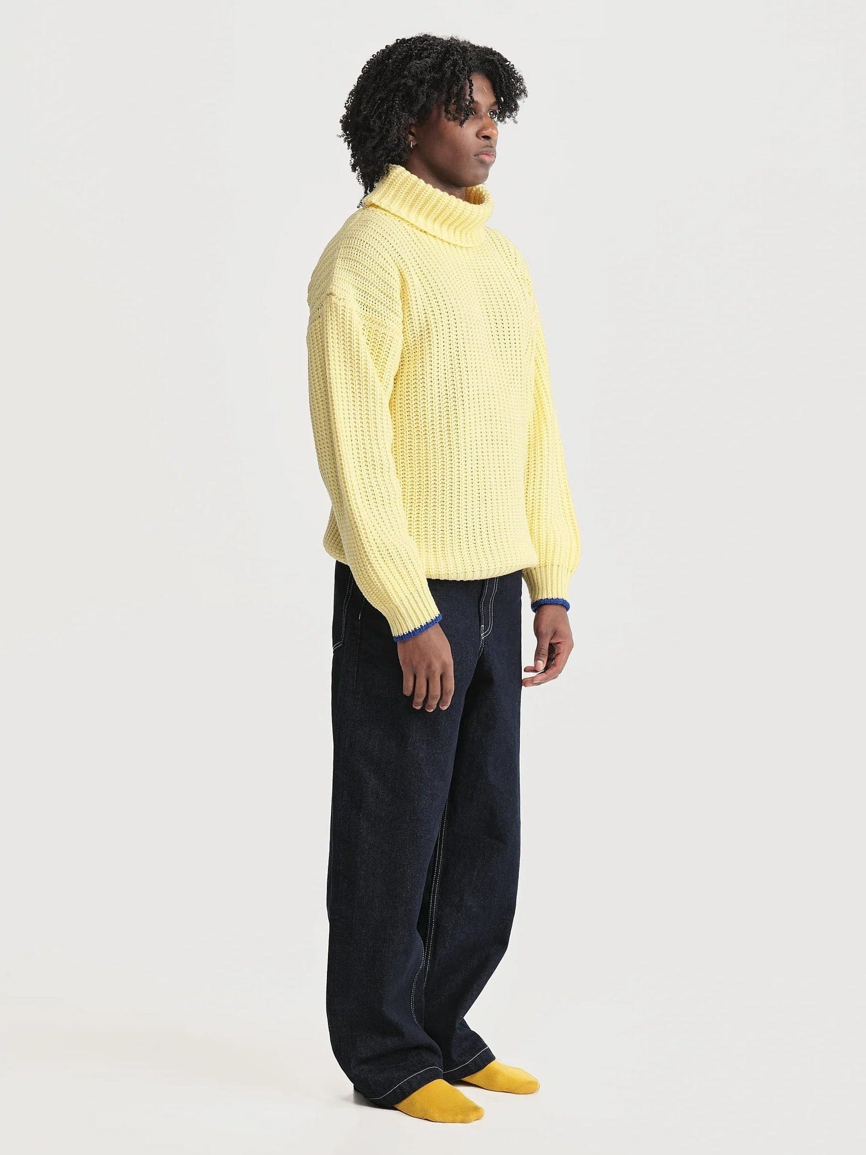 Saco Cuello Tortuga Inglés Marrón/Negro Hombre - imagen 3