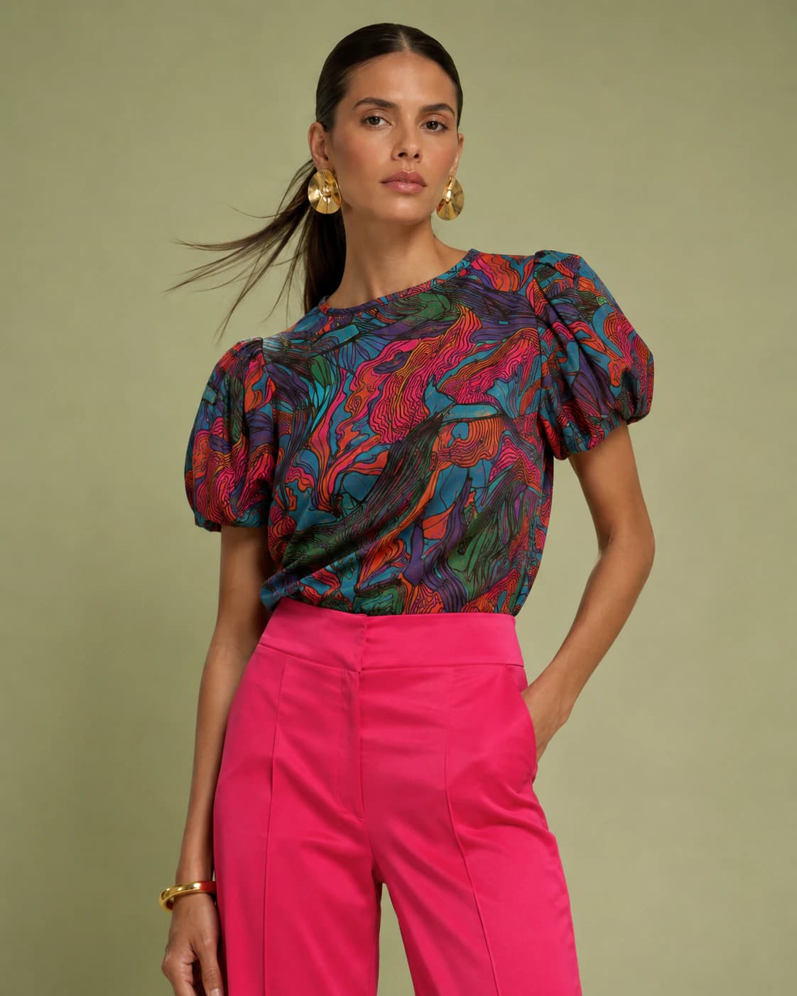 Blusa Nieves Ballenas Vibrantes - imagen 1