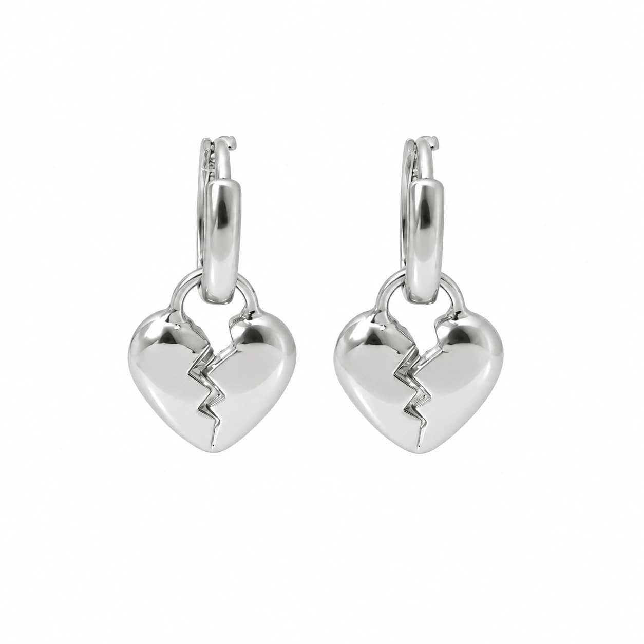 Candongas HeartBreak Plata - imagen 1