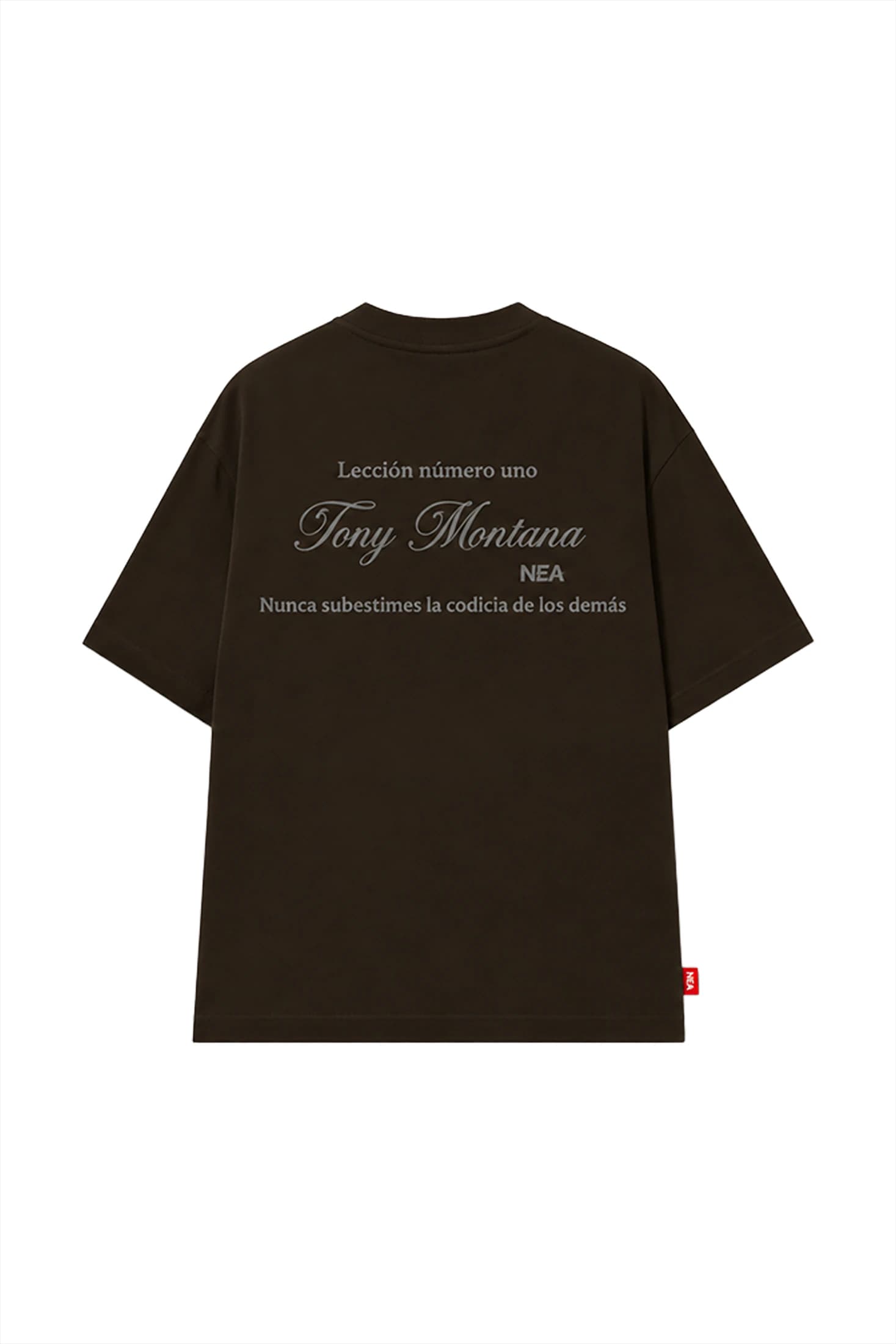 CAMISETA OVERSIZE GREED CAFÉ NEA - imagen 2