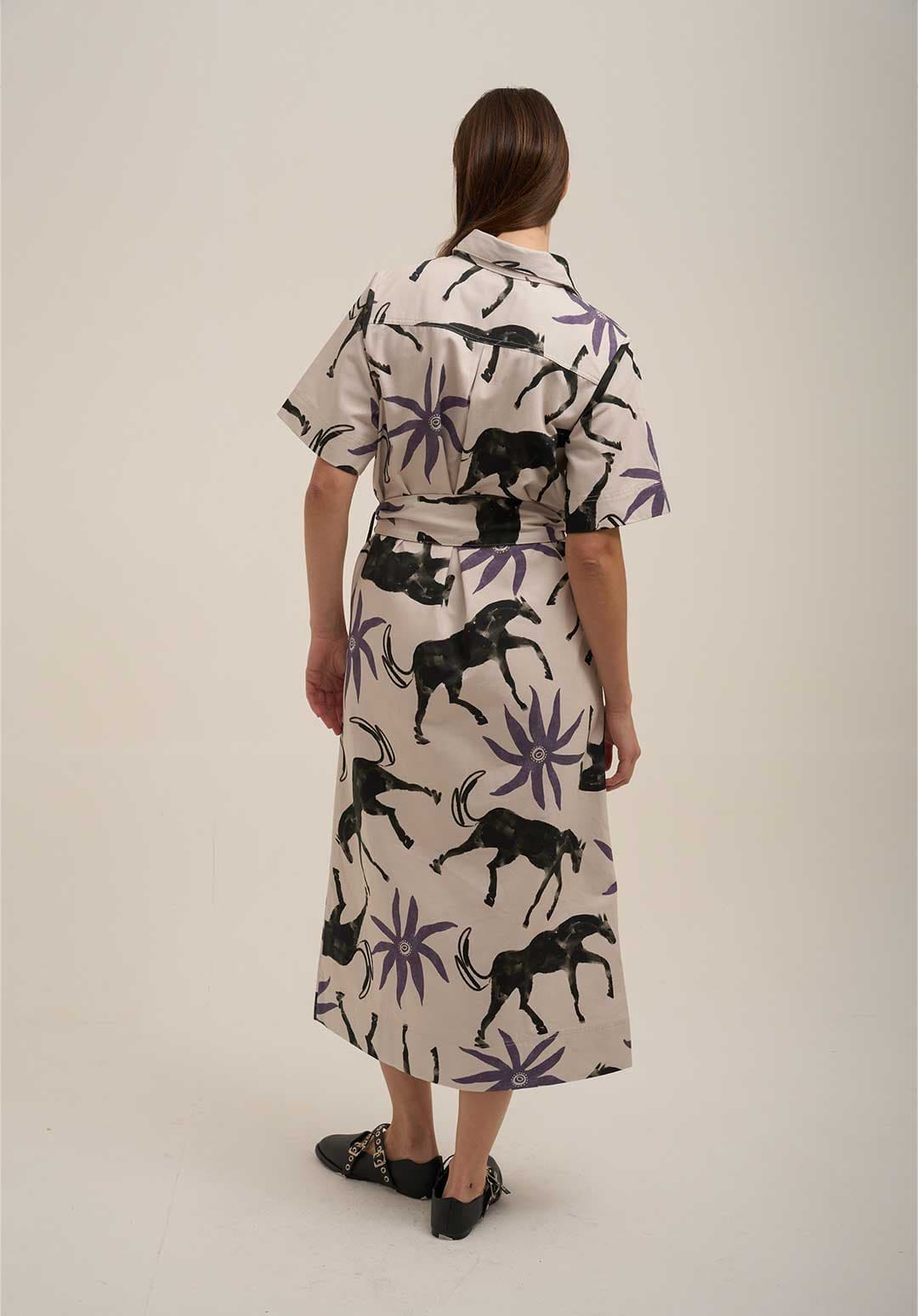 Vestido Camisero Estela Lila - imagen 4