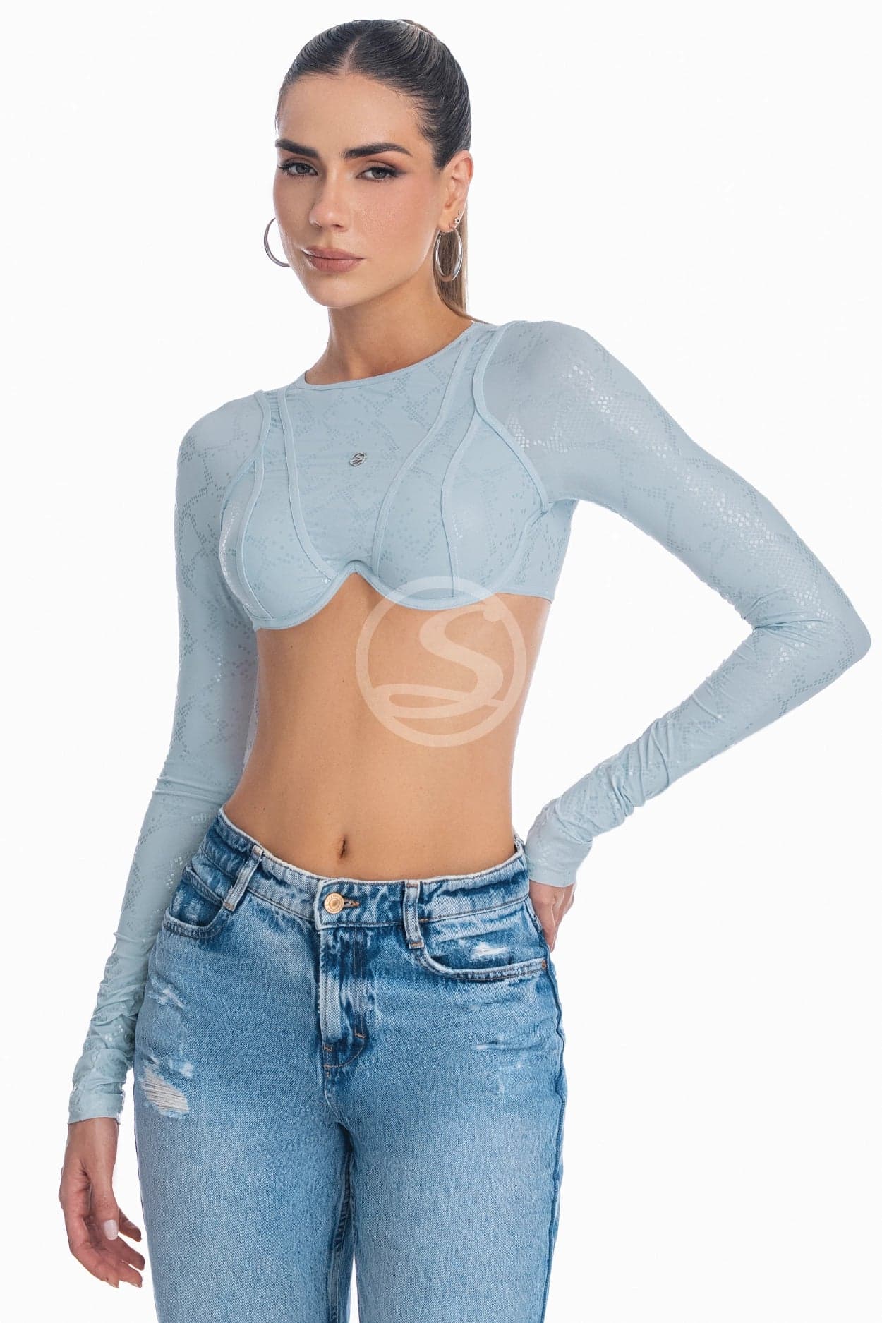 Bustier Origen Azul Cristal  Ref S-720 - imagen 1