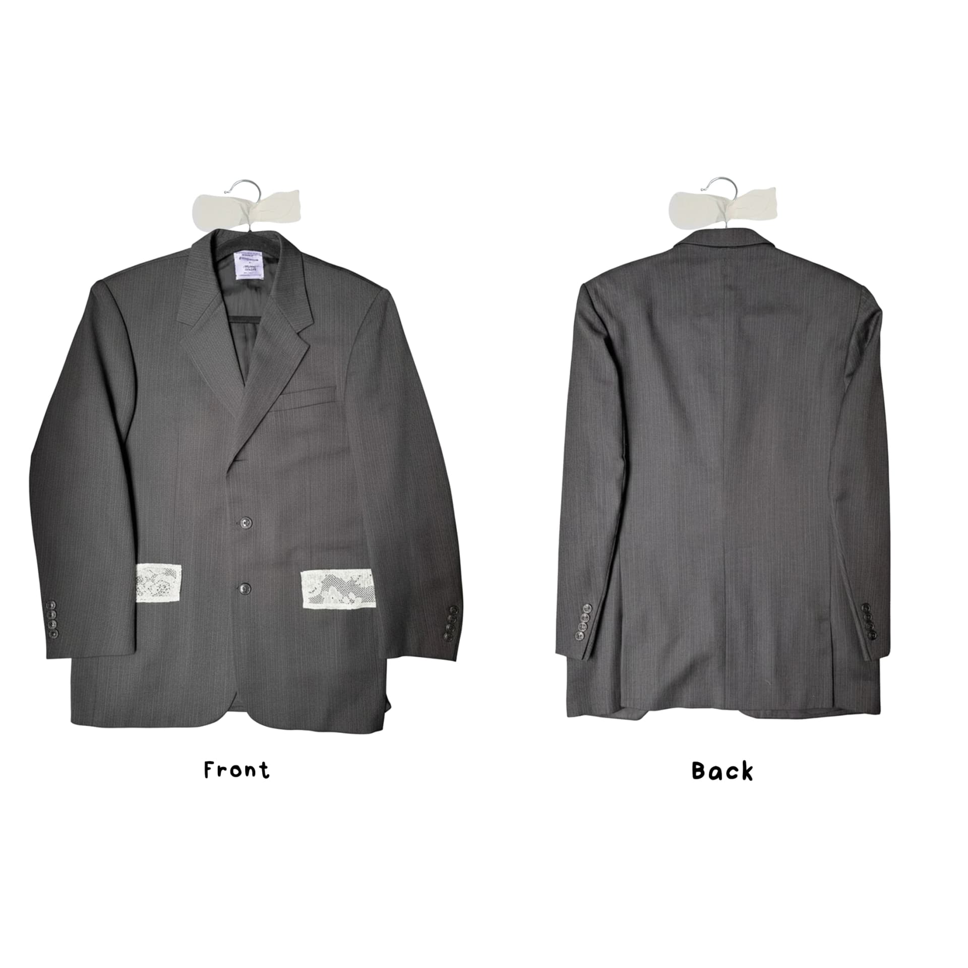 Upcycled Blazer w/ Lace - imagen 5
