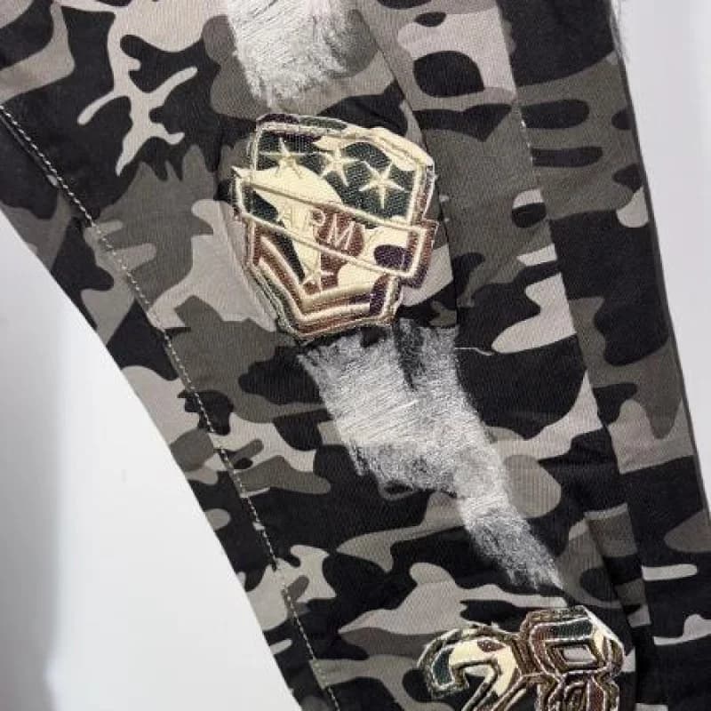JEANS MILITAR CON PARCHES NEW PLAY - imagen 2