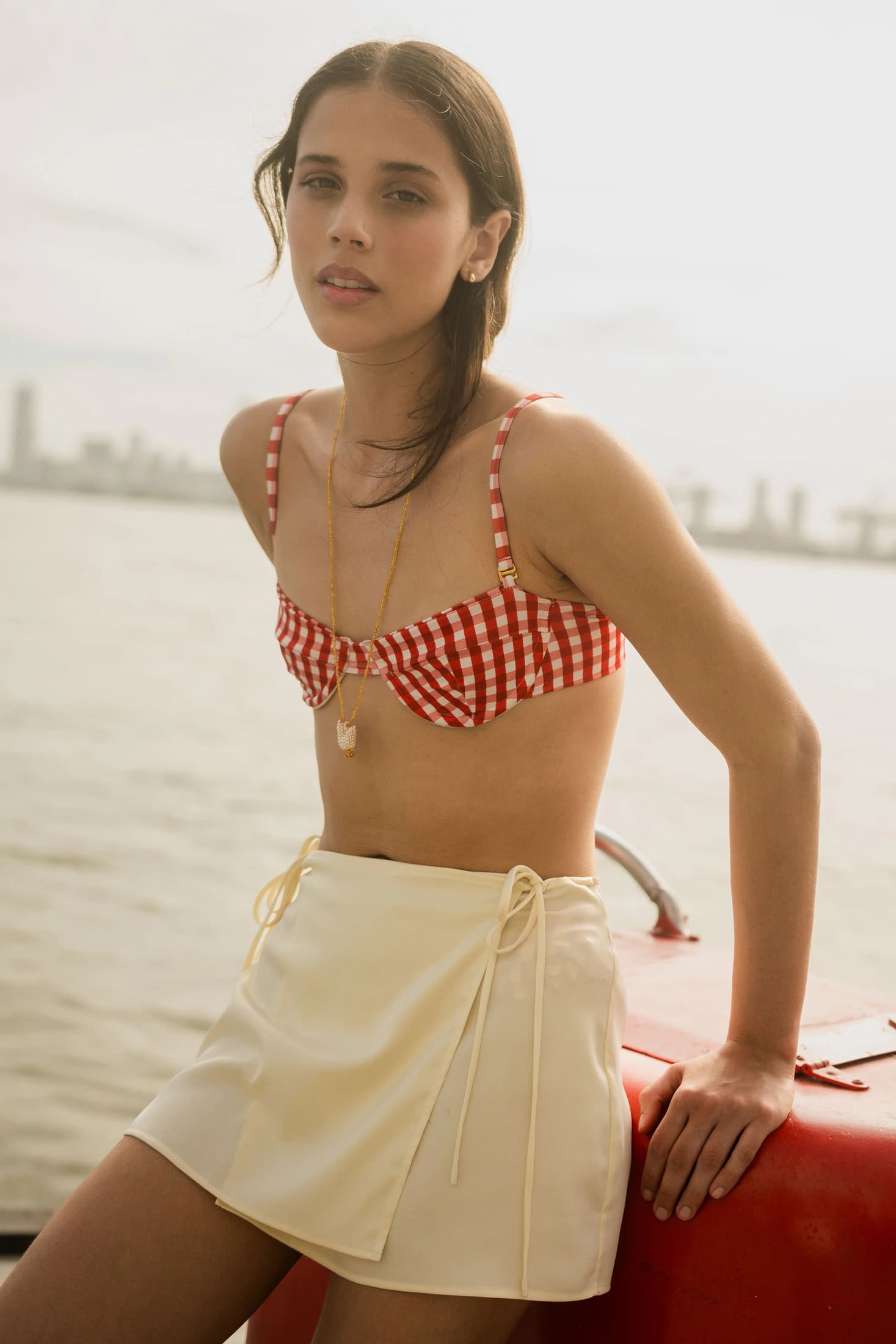 BELLA MINI SKIRT - IVORY