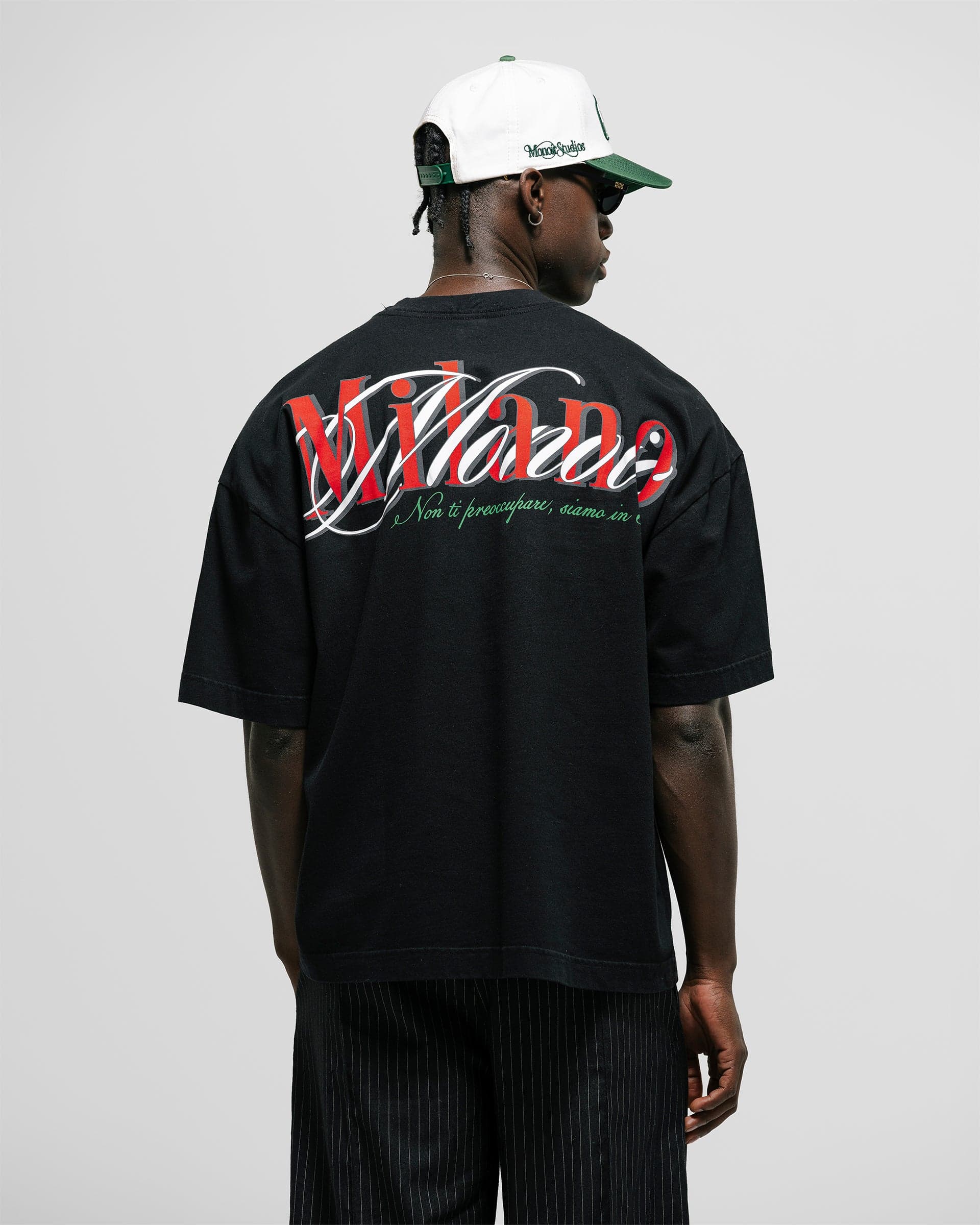 Camiseta Boxy fit Milano - Negro Oscuro - imagen 2