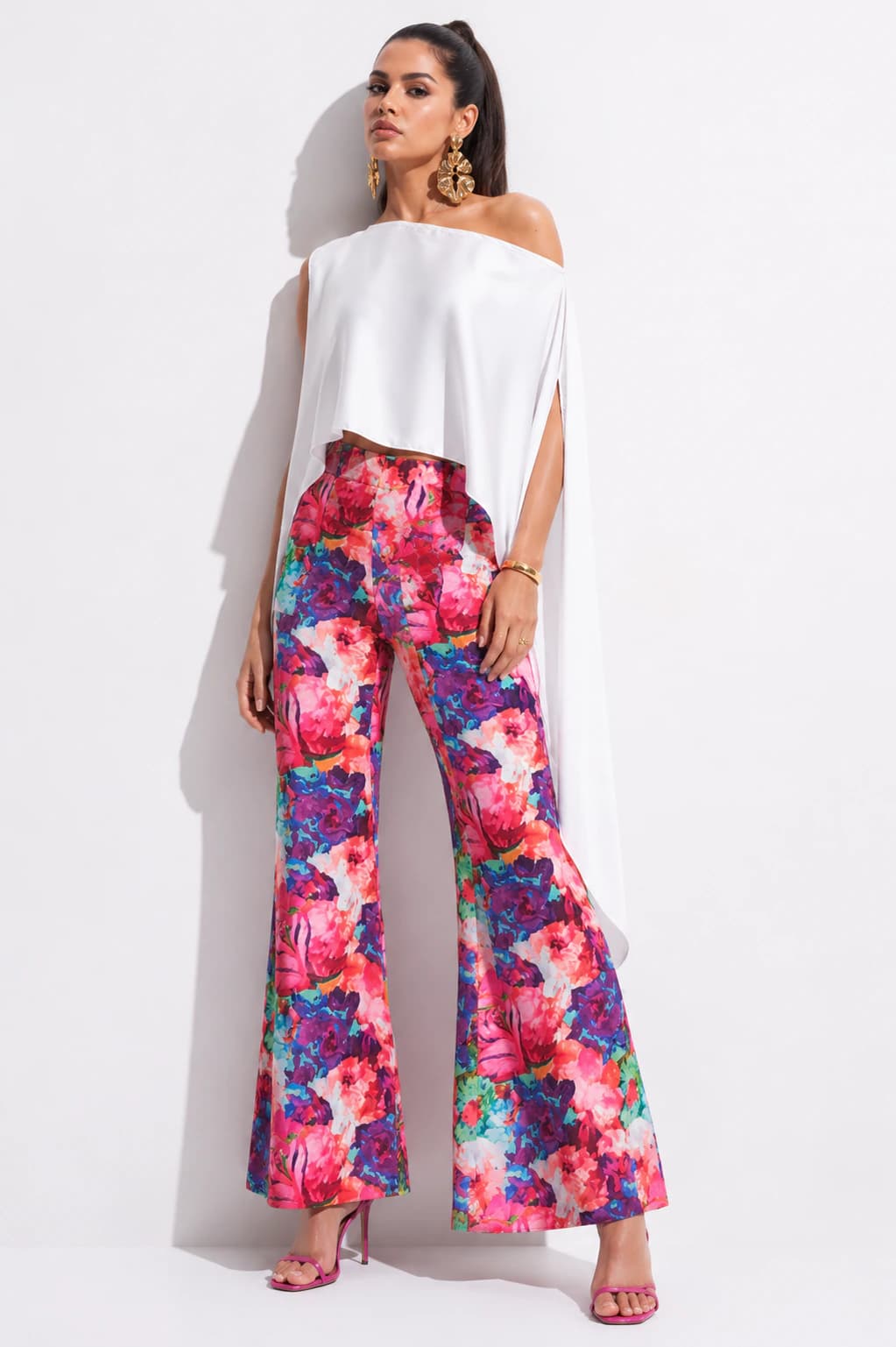 Pantalón Kristal Morado Estampado - imagen 1