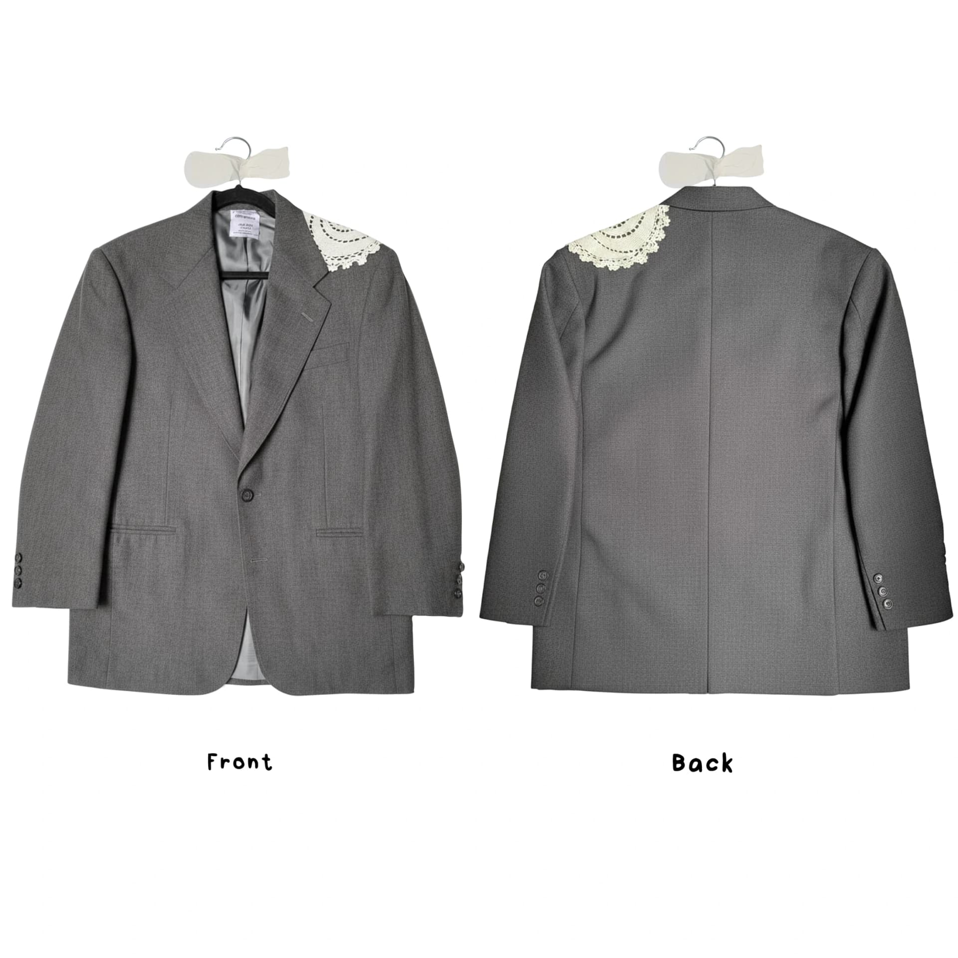 Upcycled Blazer w/ Lace - imagen 8