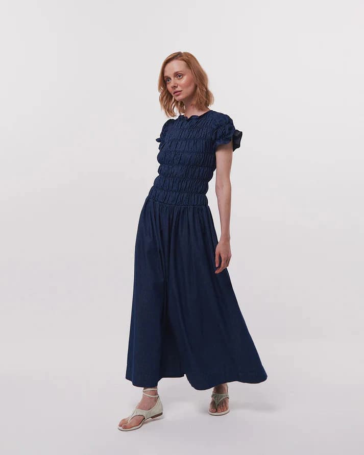 VESTIDO ATENAS NAVY - imagen 1