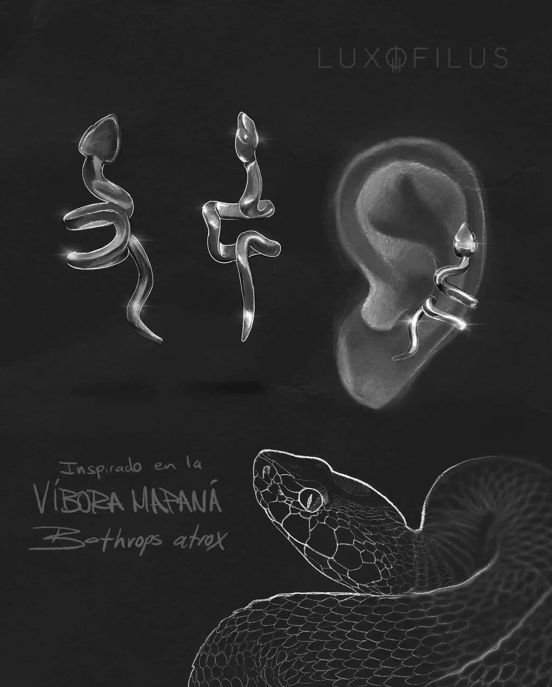 Earcuff Víbora Mapaná - imagen 5