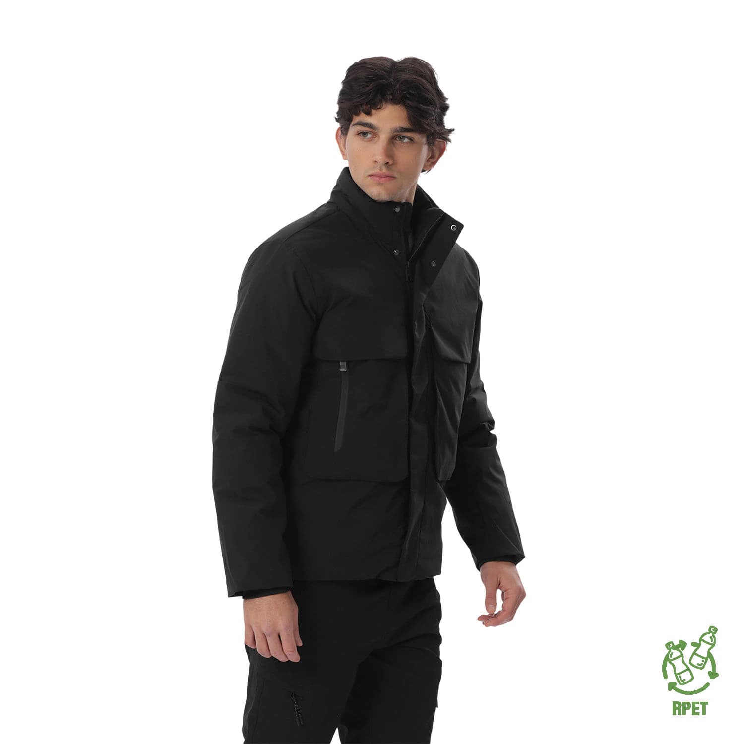 Chaqueta Acolchada para Hombre Nordik Negra