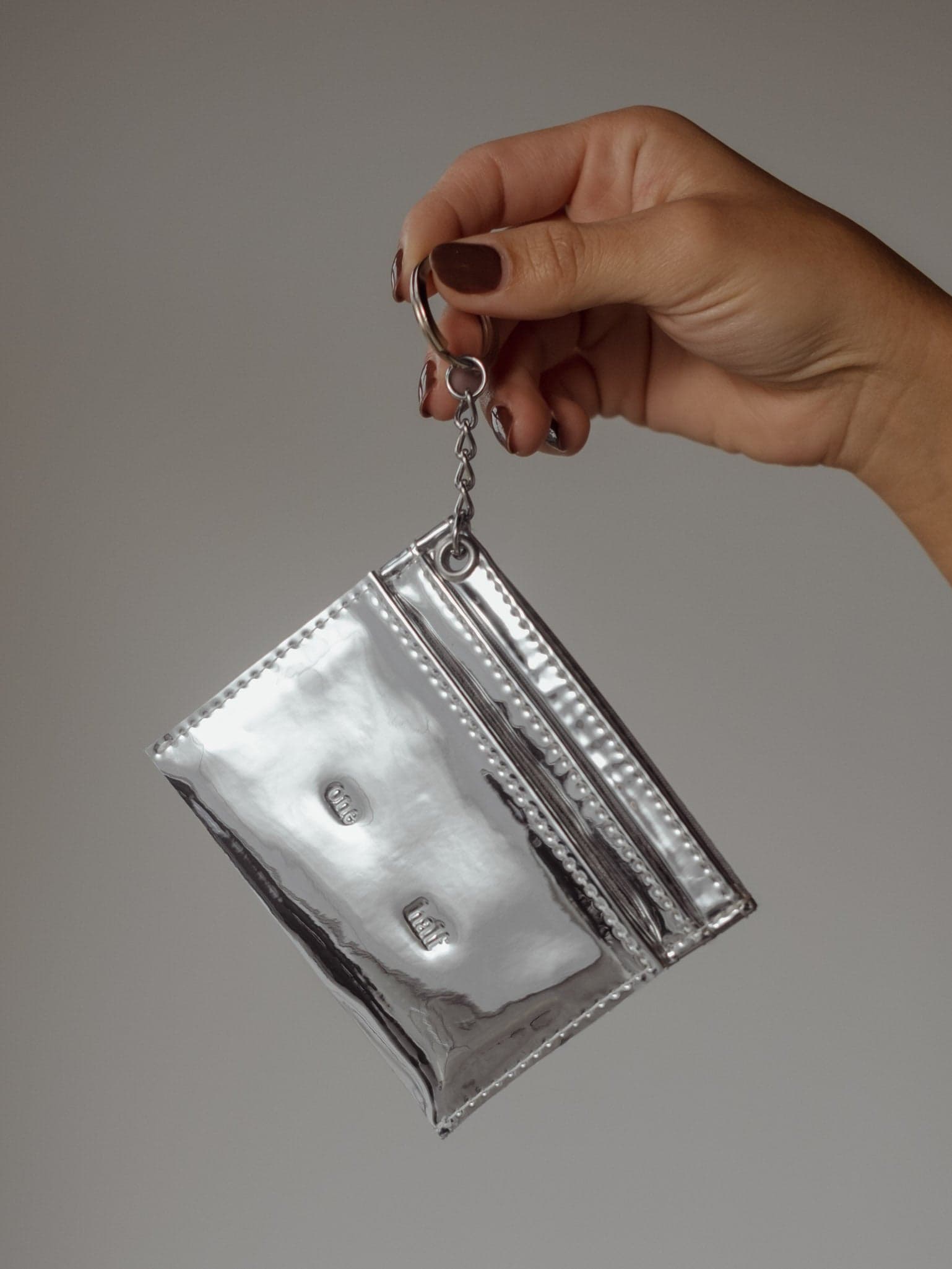 ONE HALF CARD HOLDER - SILVER - imagen 2