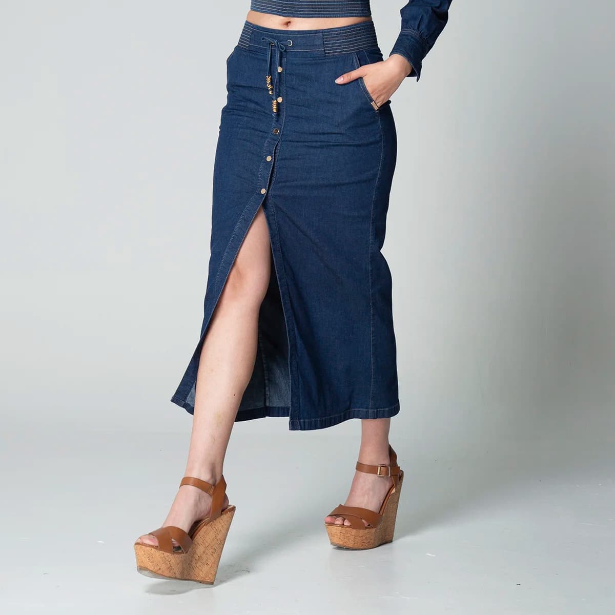 Falda Denim Slim Jari - imagen 3