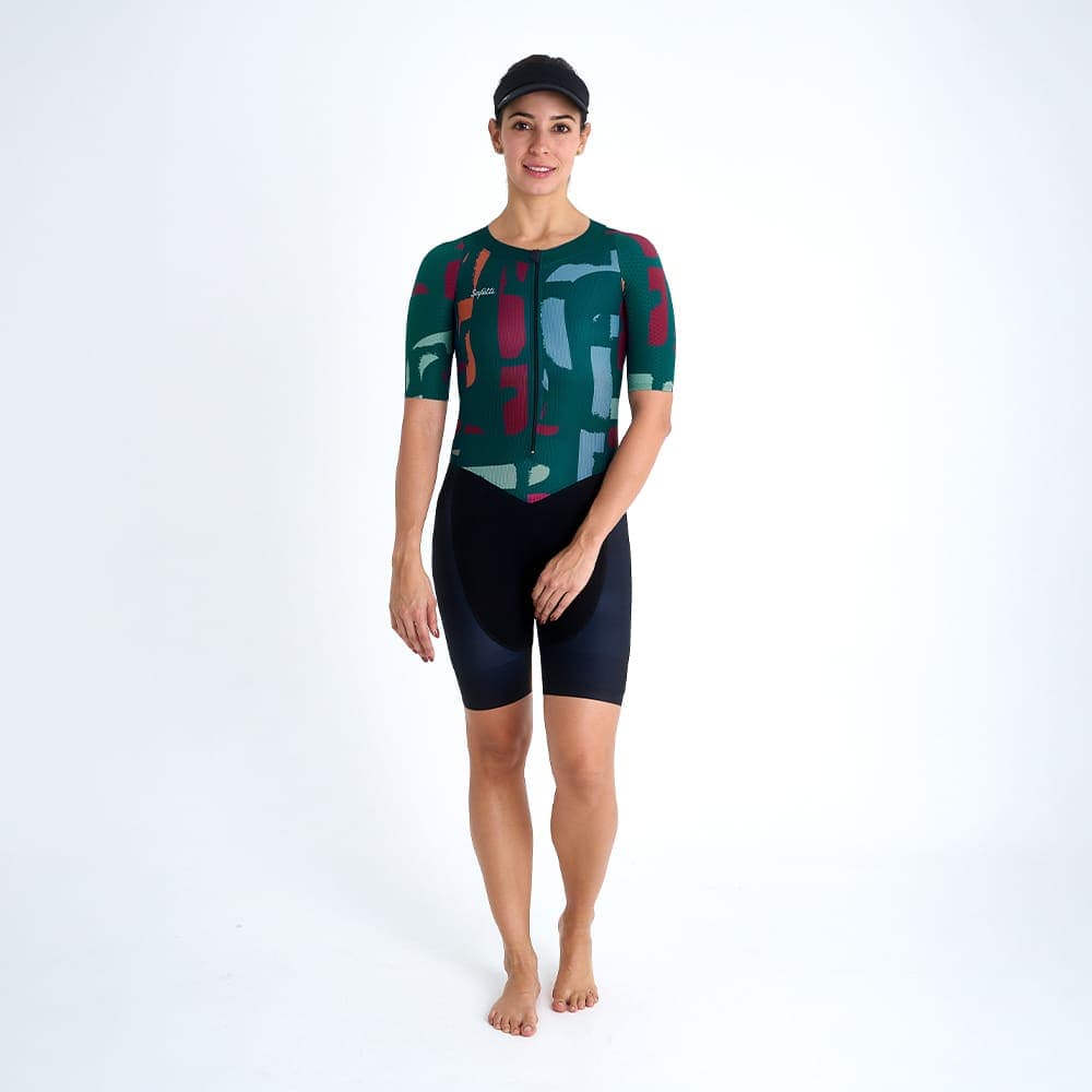 ENTERIZO MANGA CORTA TRIATLON SCRATCH PARA MUJER - imagen 1