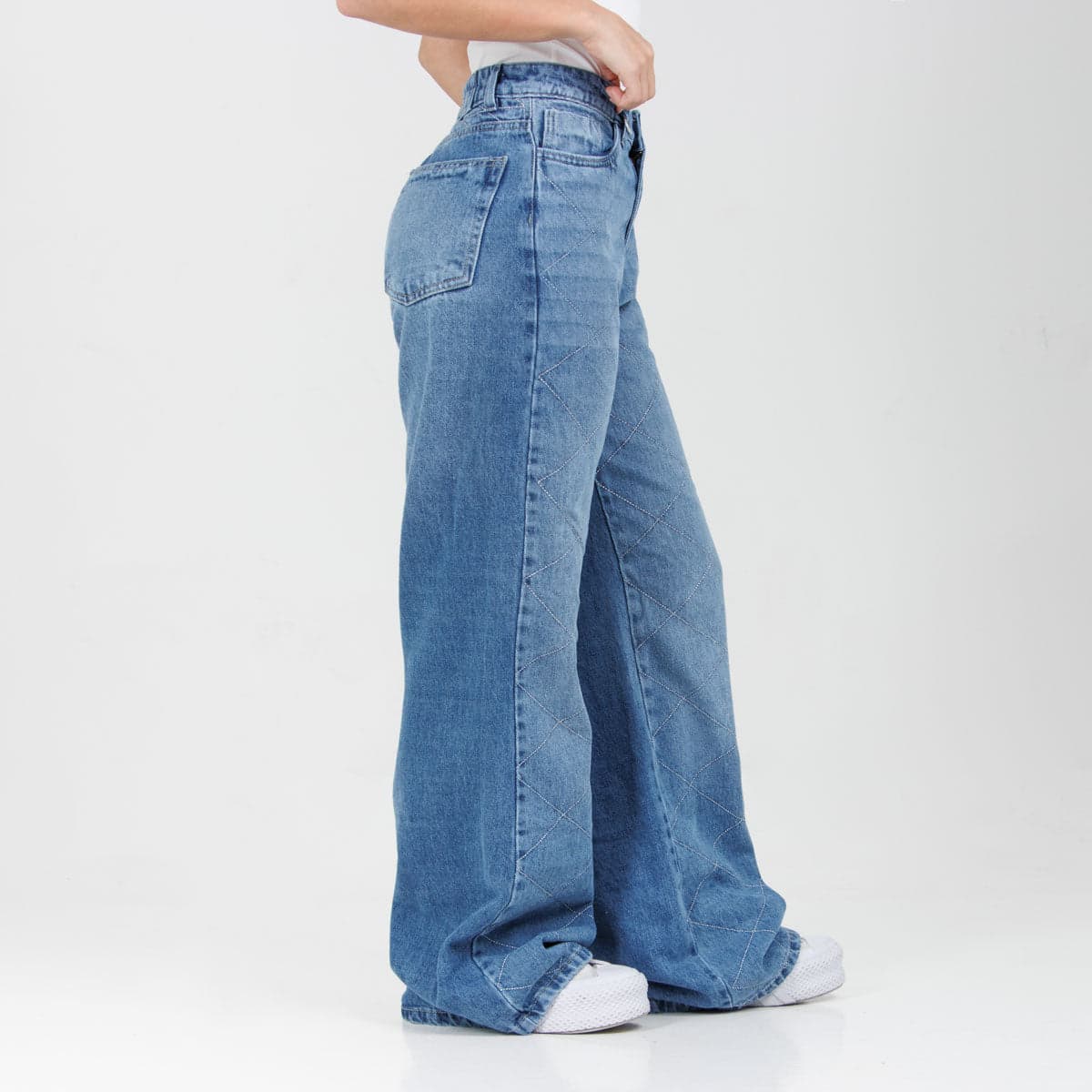 Jean Axspen Wide Leg Ax-2996 Rigido Brillos - imagen 5