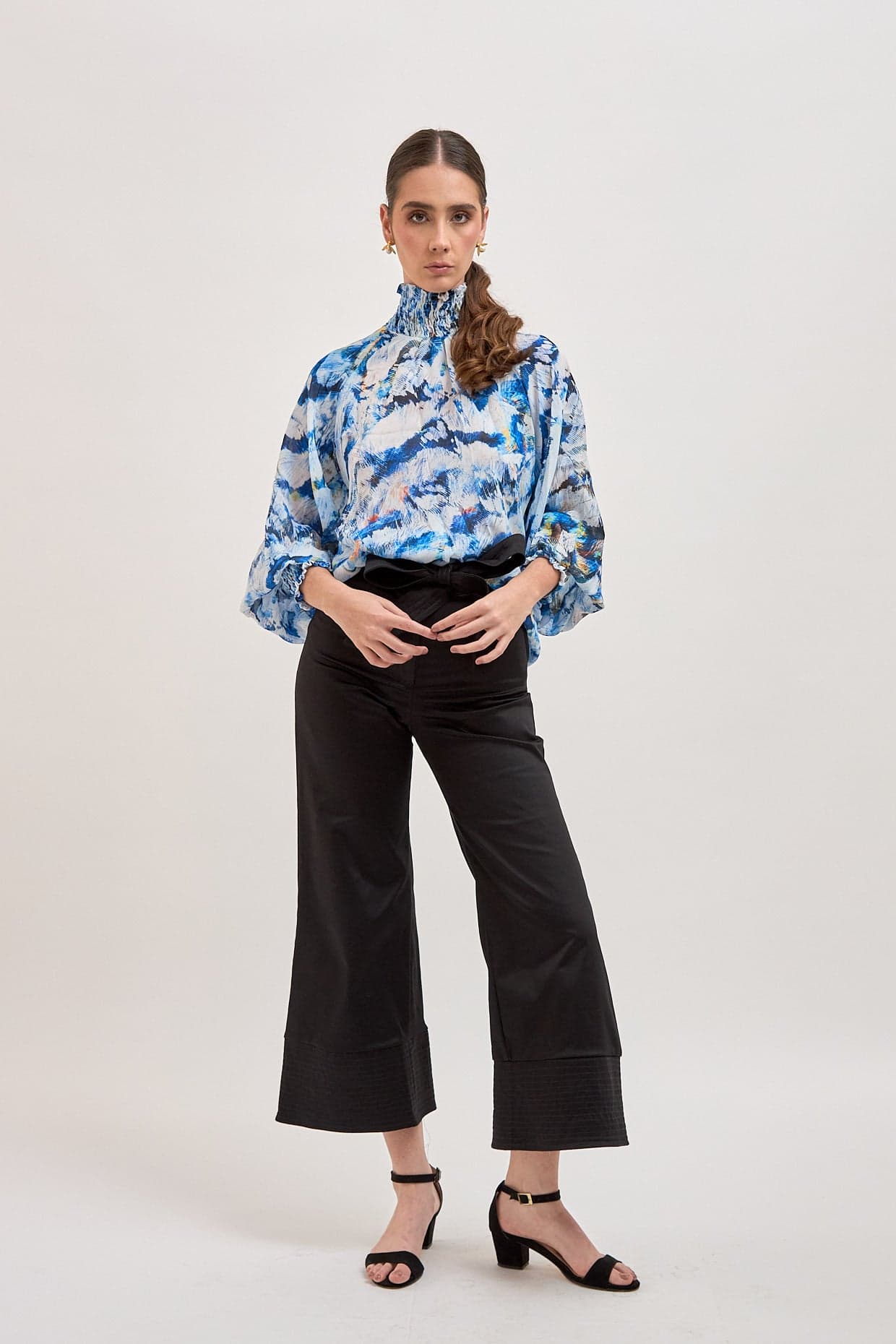 Blusa Brestel Plumas Azul - imagen 9