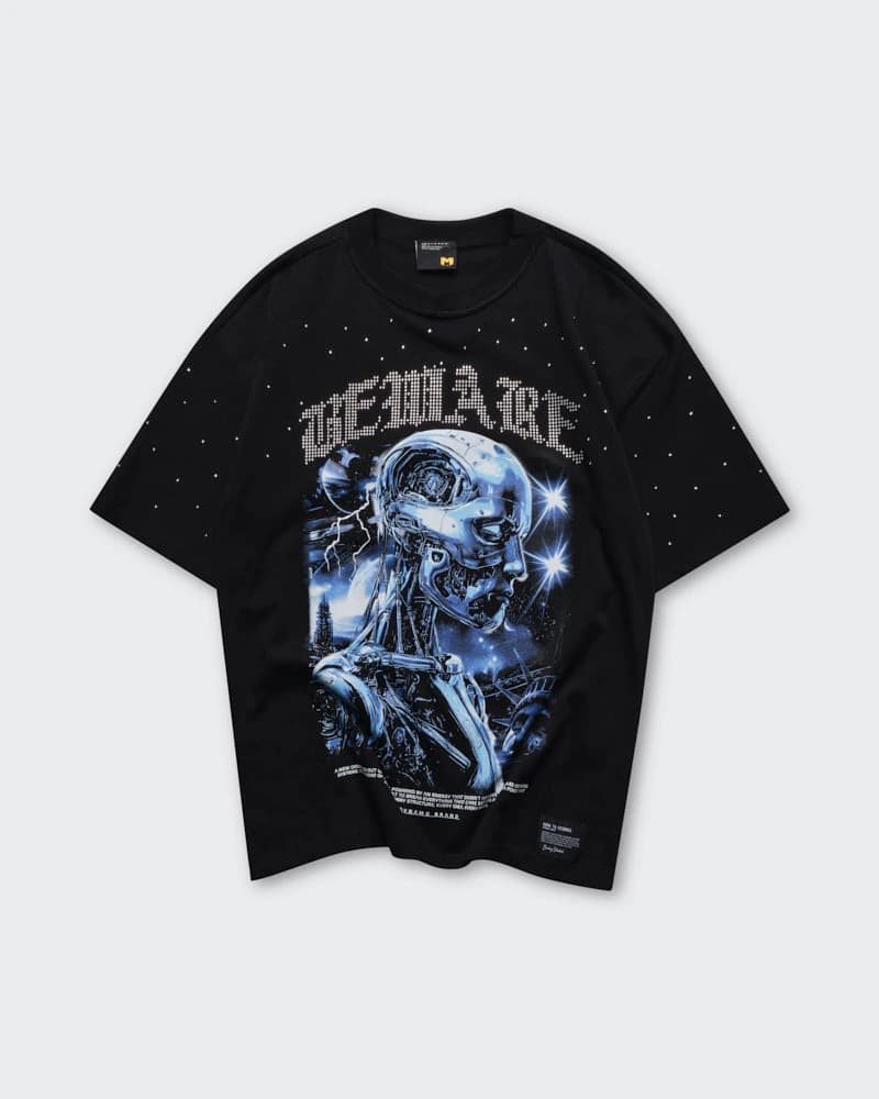 Camiseta Negra Oversize Code X - imagen 6