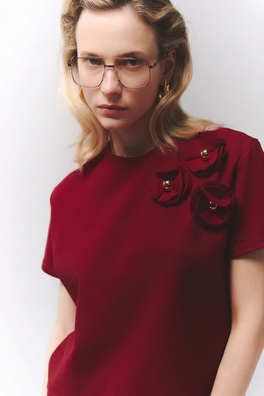 T-shirt Magnolia Burgundy