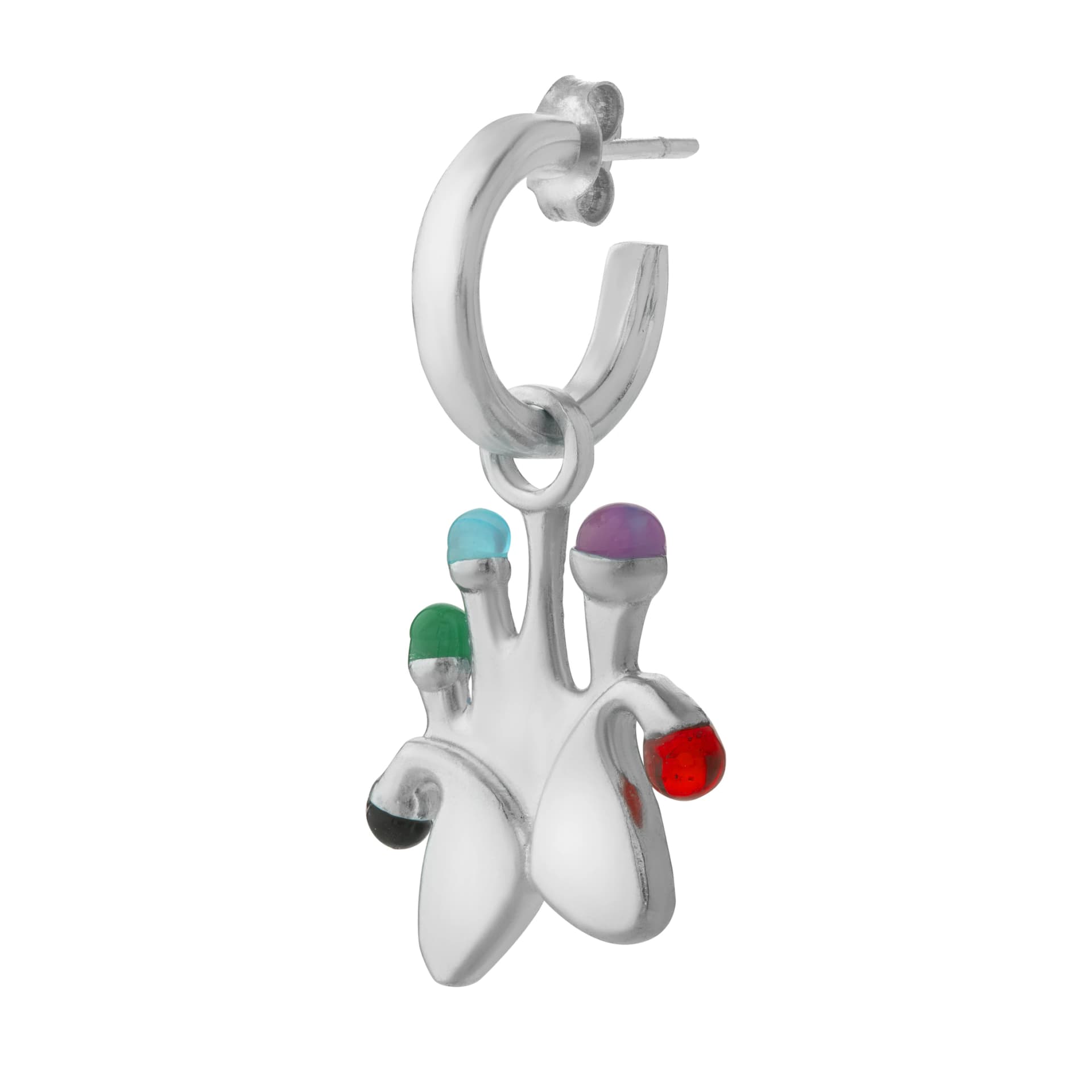 Inverted Bleed Glass Earring / Ear Cuff / Chain - imagen 2