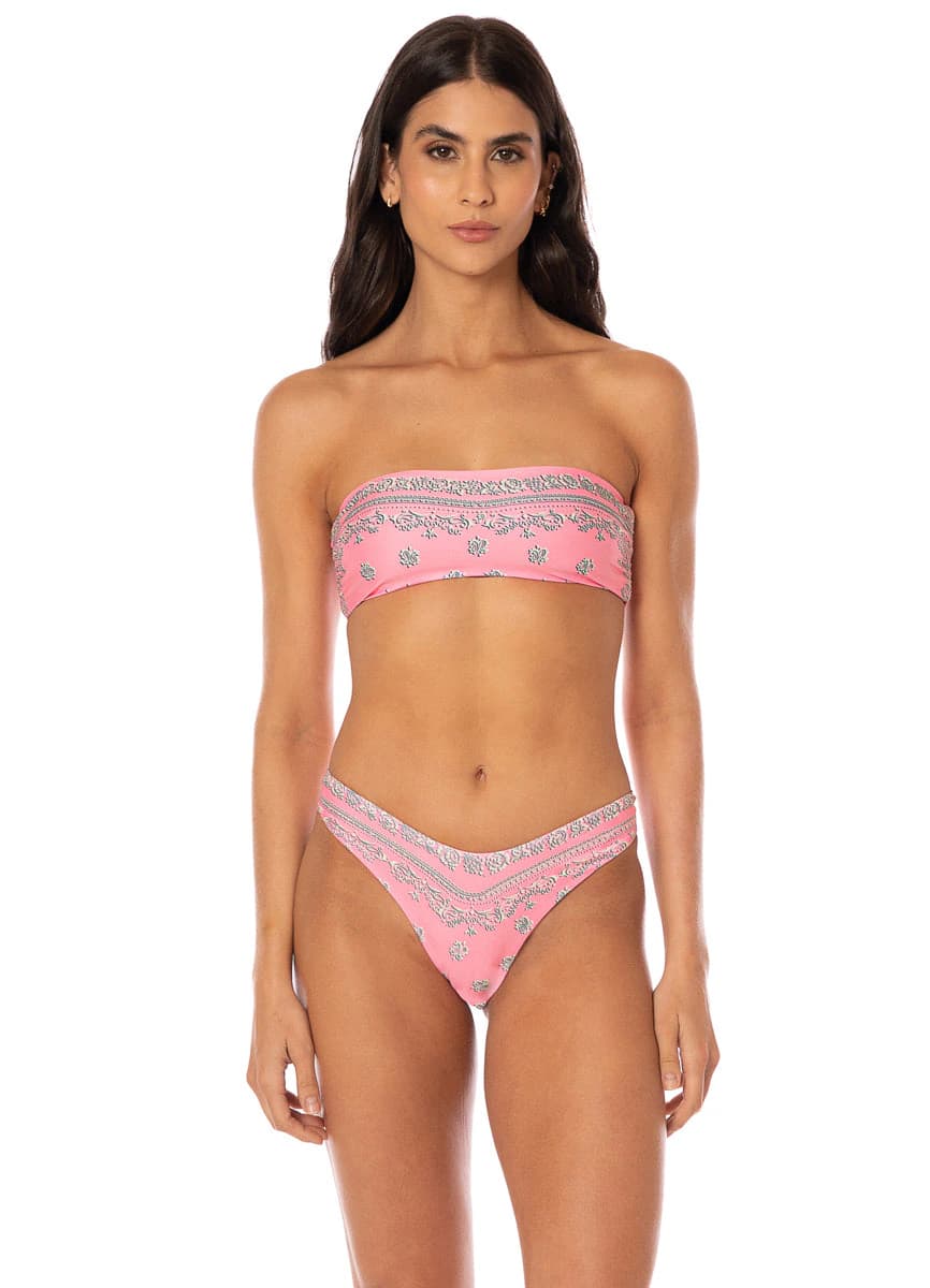 Maaji Boho Bandana Kanani Strapless Bandeau Bikini Top - imagen 1