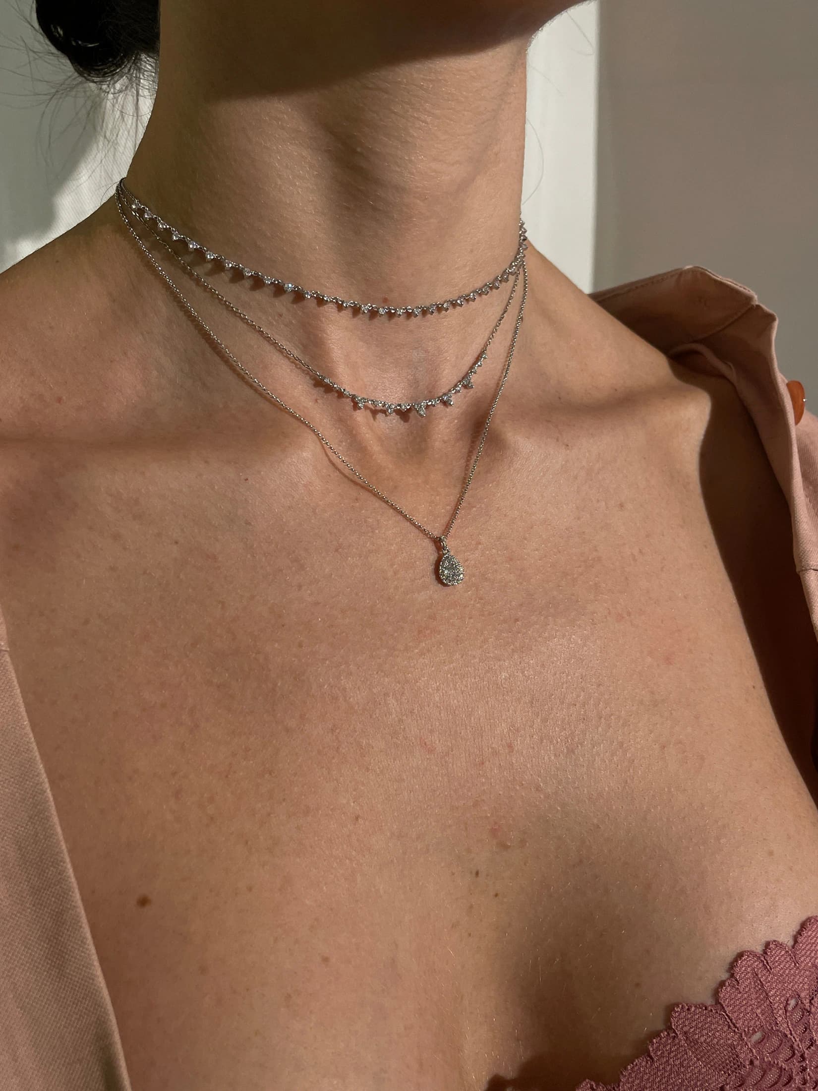 COLLAR EN ORO BLANCO - imagen 1