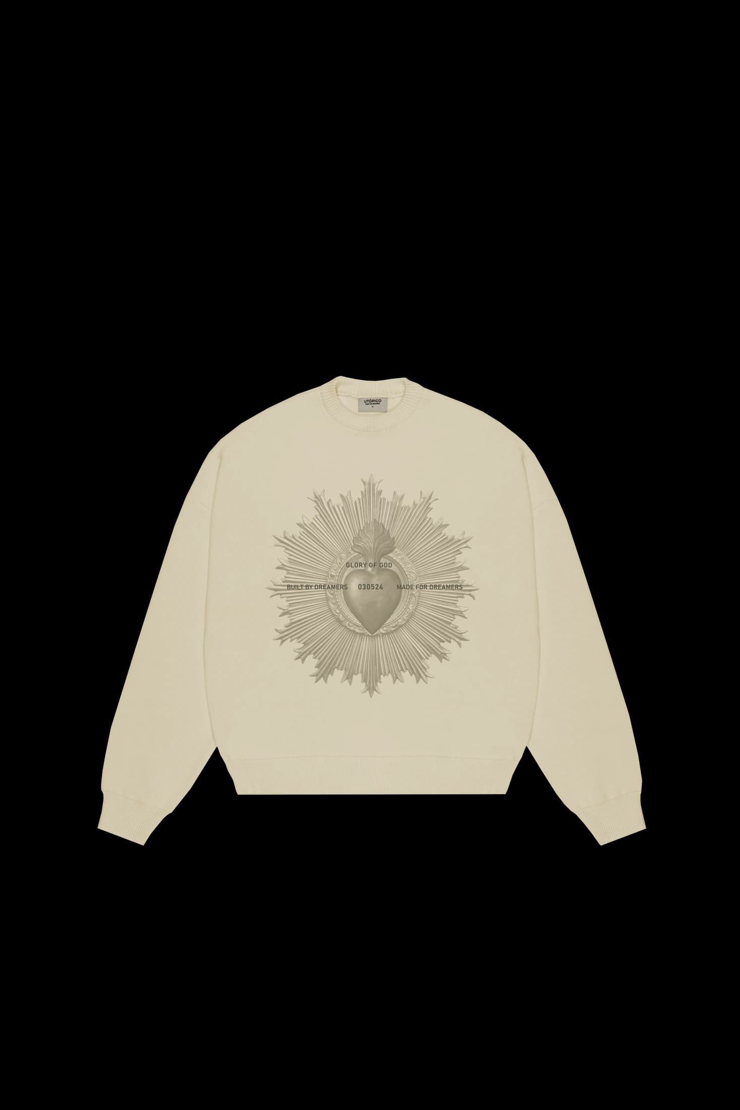 Crewneck Beige - Sacred Heart - imagen 1