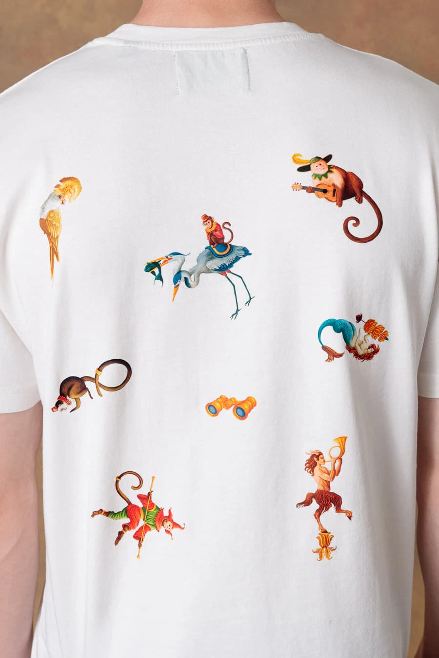 Men's cotton t-shirt panteon white - imagen 3