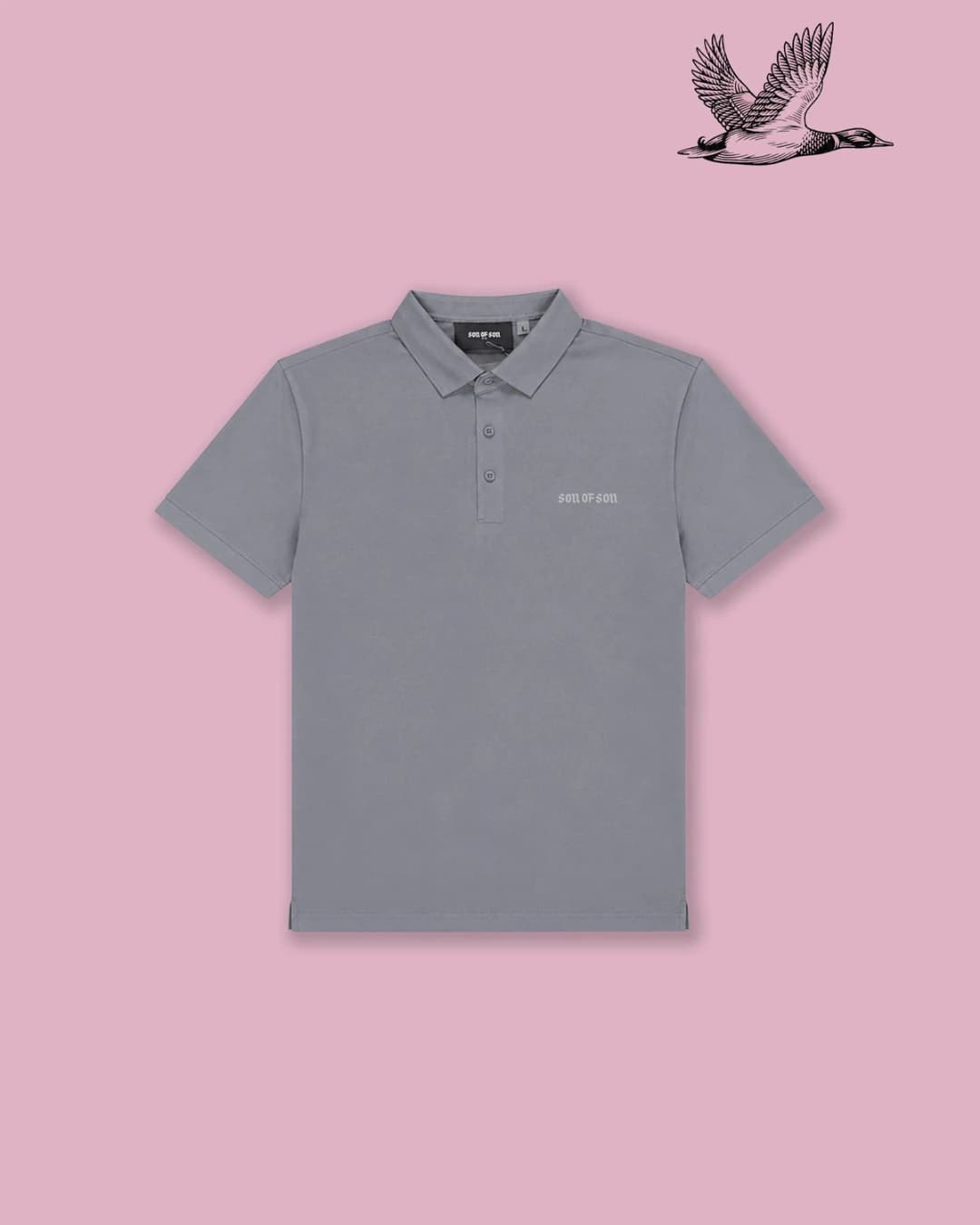 COUNTRY CLUB REGULAR POLO — GREY - imagen 1