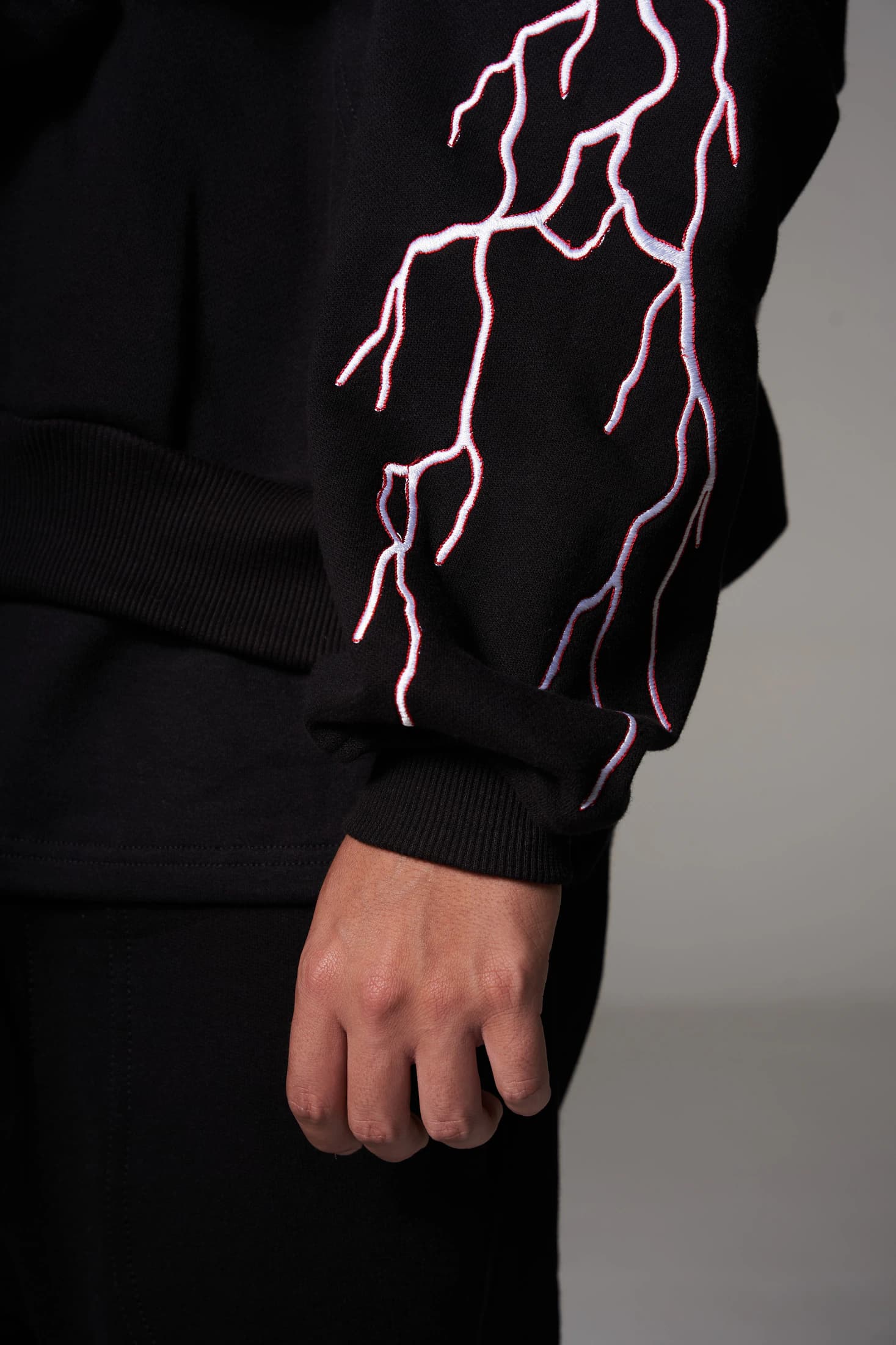 Double Zip Hoodie Boxy fit Red lights - imagen 5